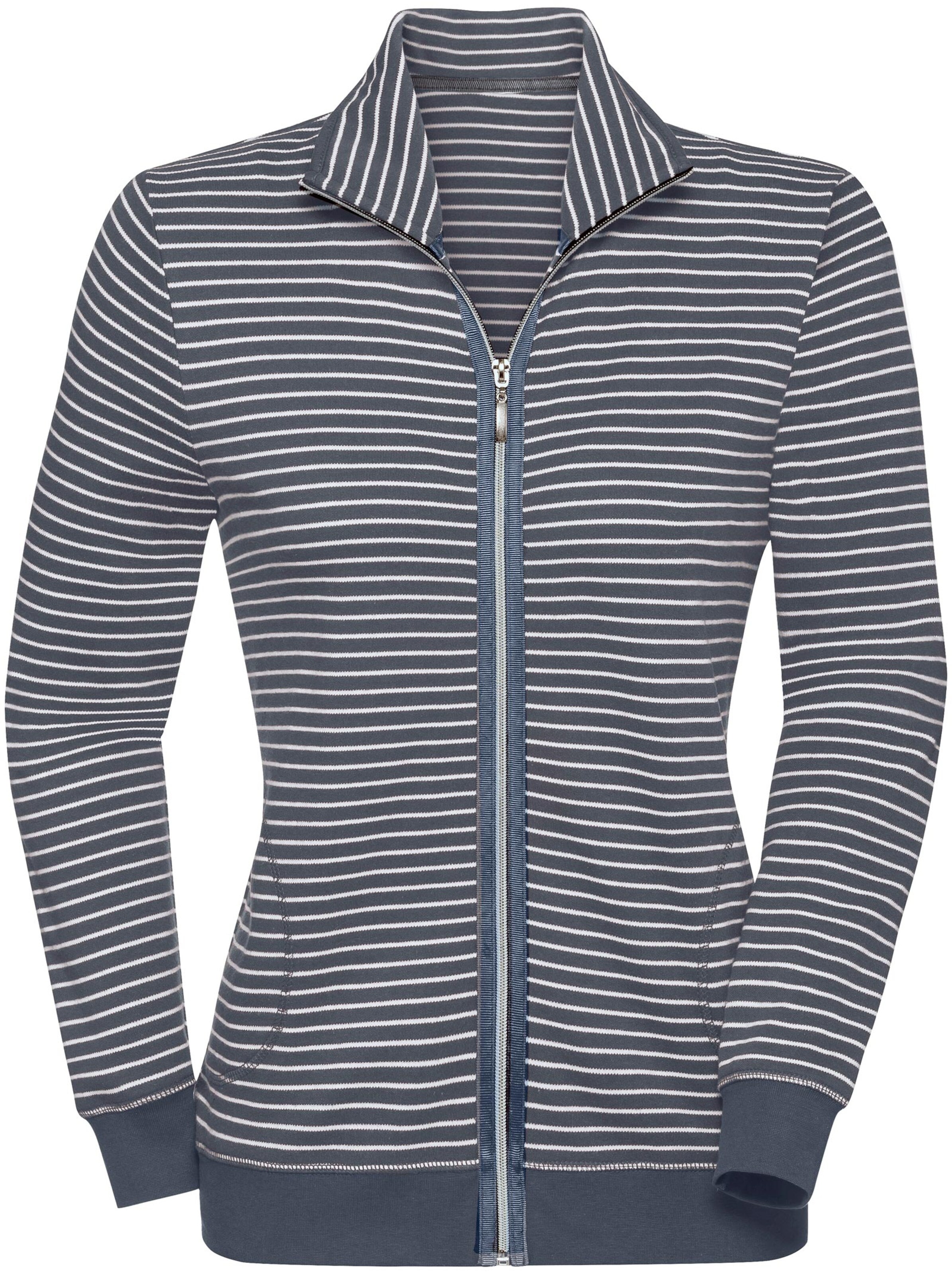 Hausanzug - marine-gestreift