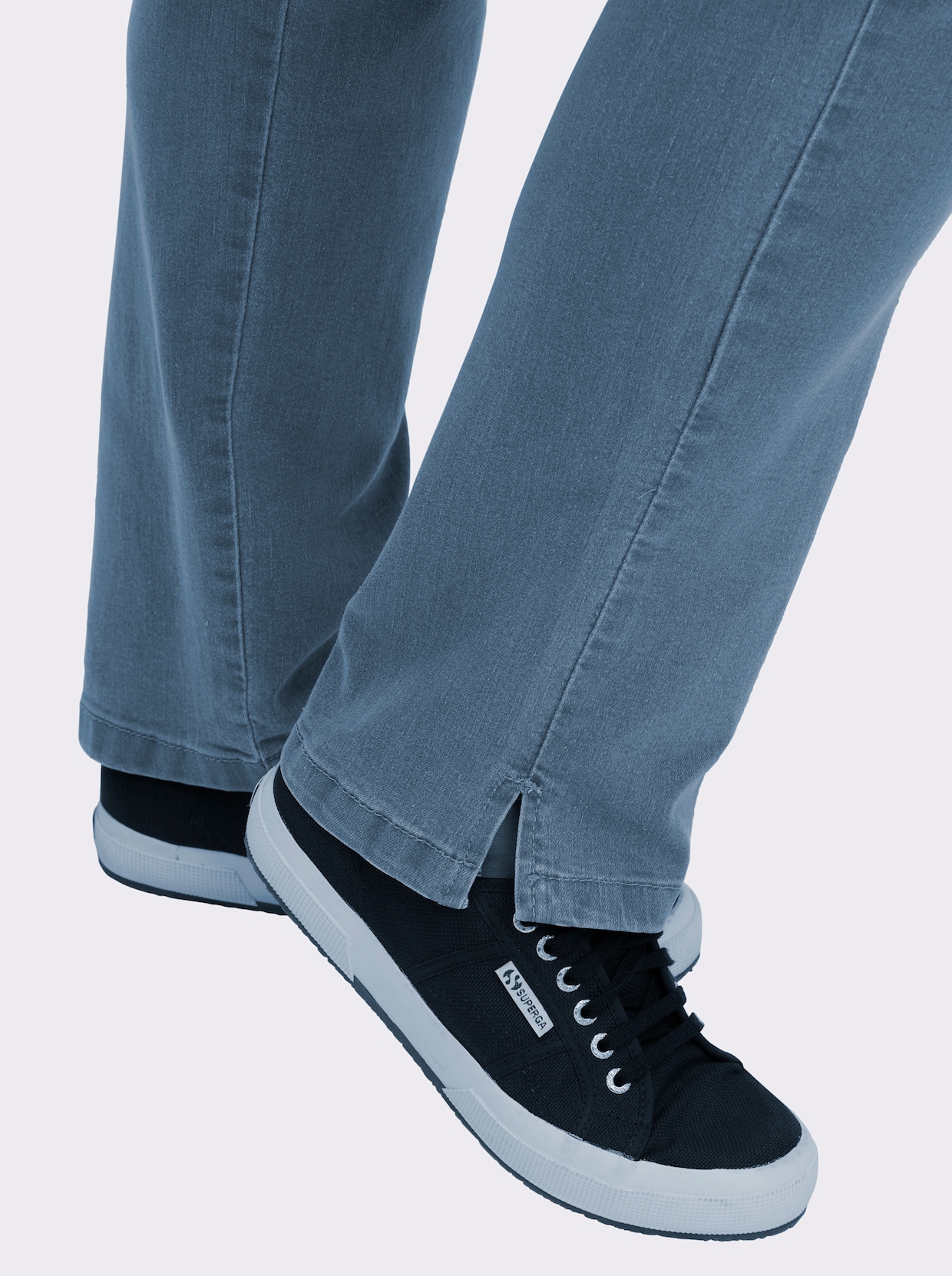 Jeans mit Stretch-Anteil - blue-bleached