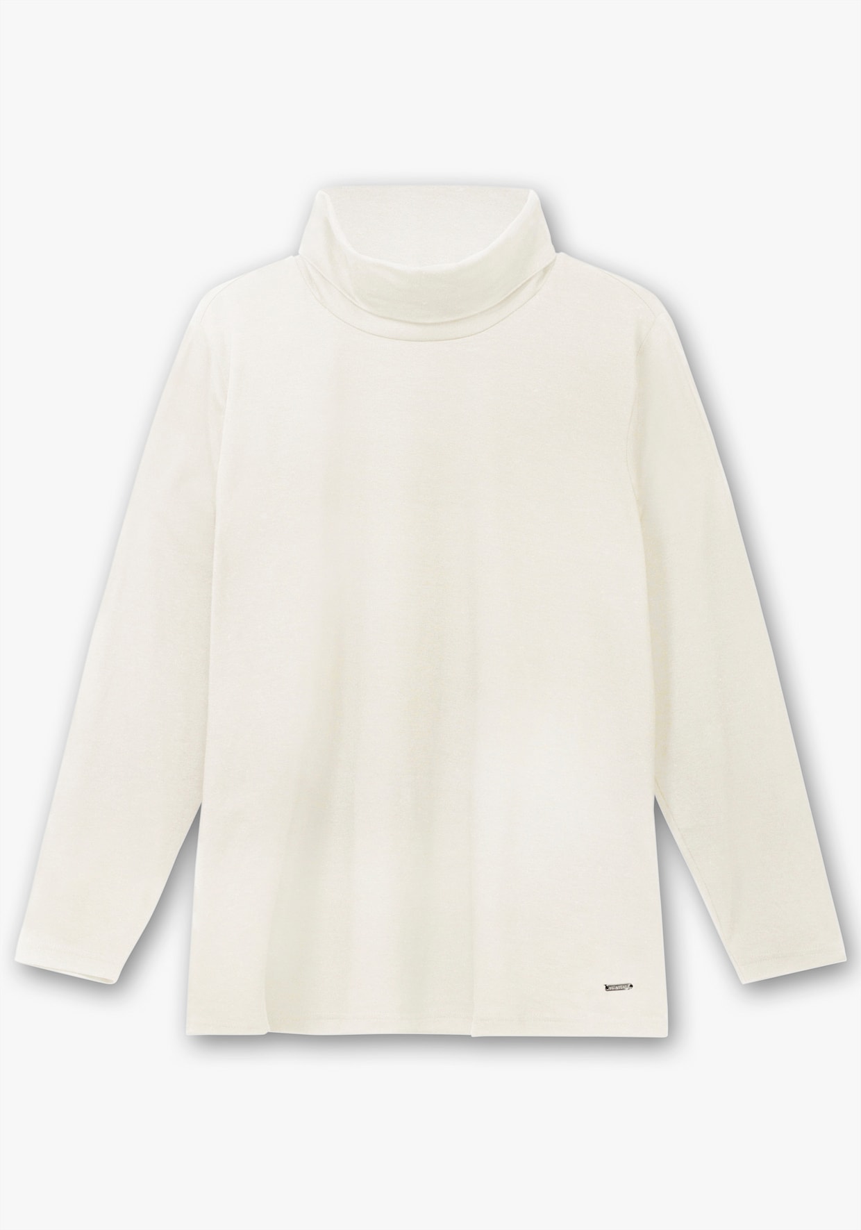 Rollkragenshirt mit langen Ärmeln - champagner