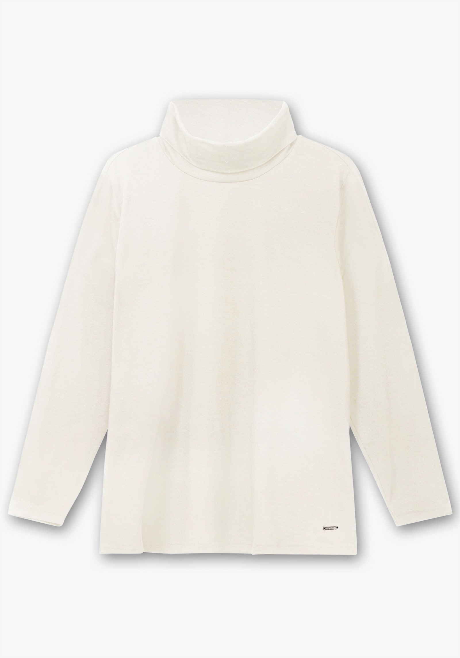 Rollkragenshirt mit langen Ärmeln - champagner