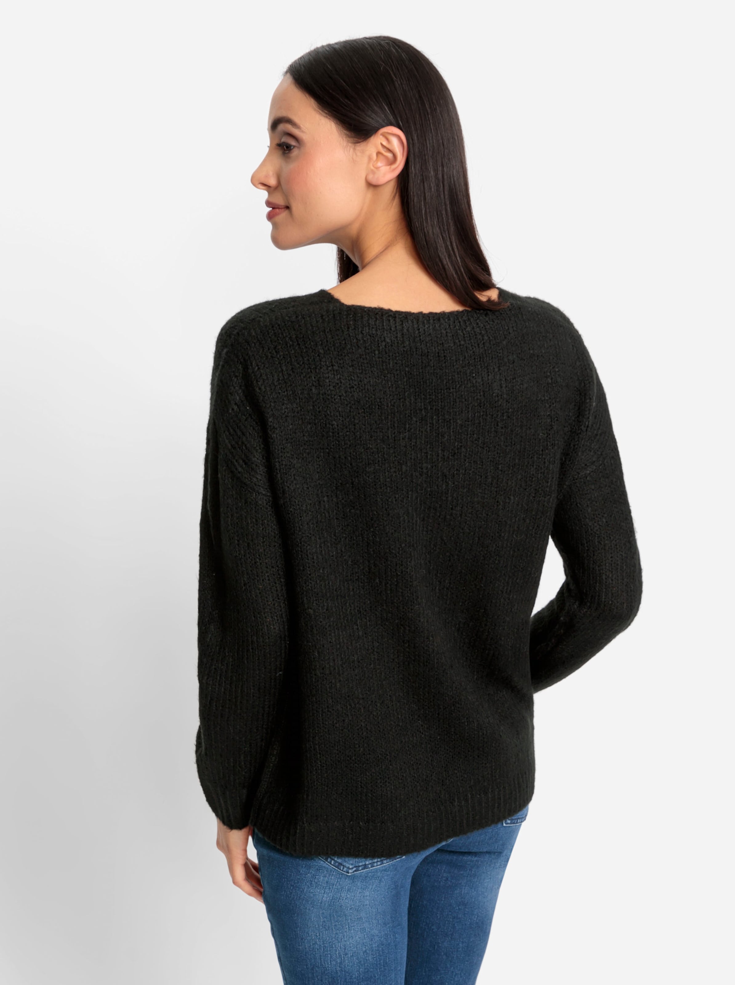 mit Figur günstig Kaufen-Pullover in schwarz von heine. Pullover in schwarz von heine <![CDATA[