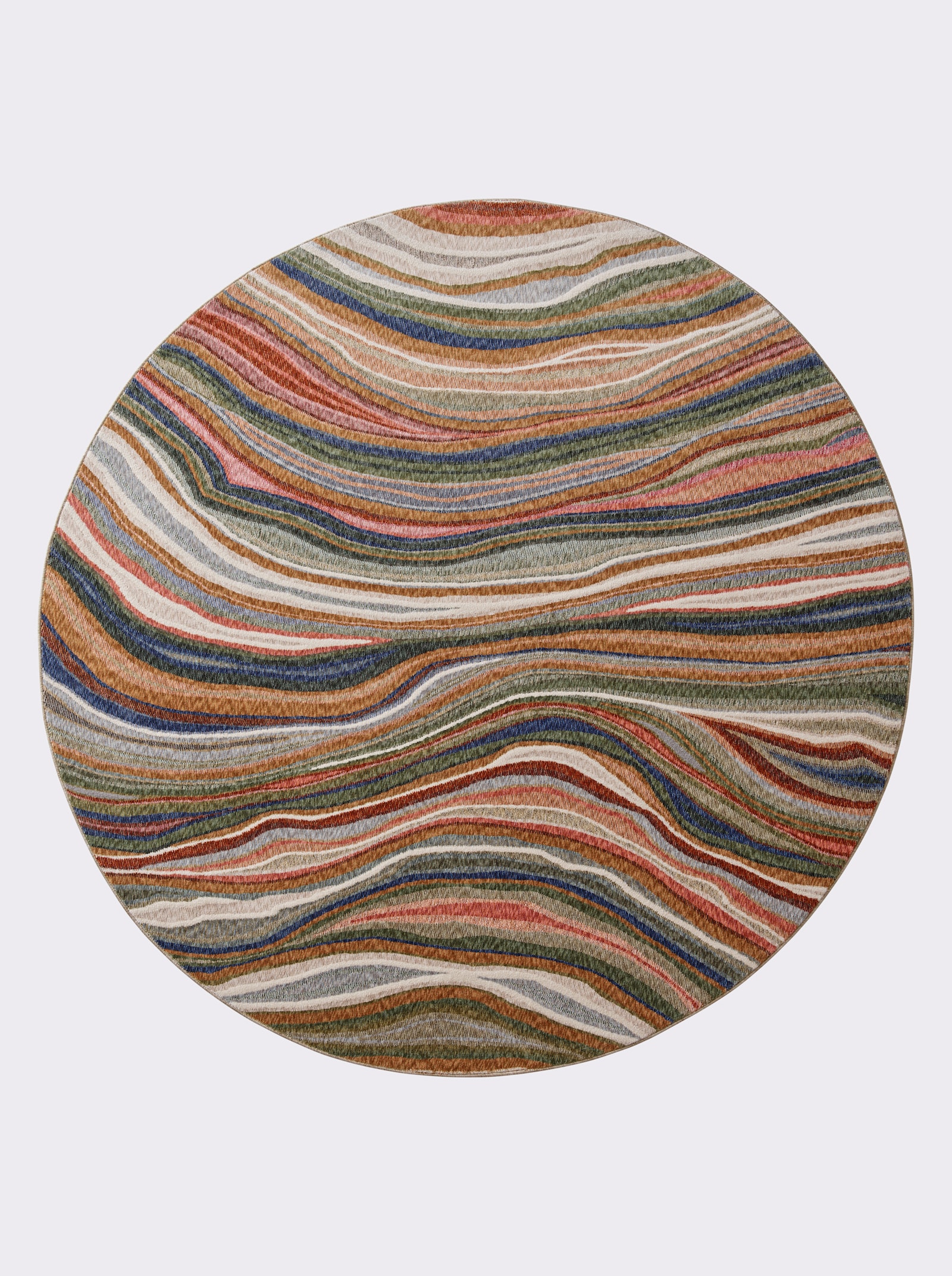 heine home Teppich - rot-ecru-meliert