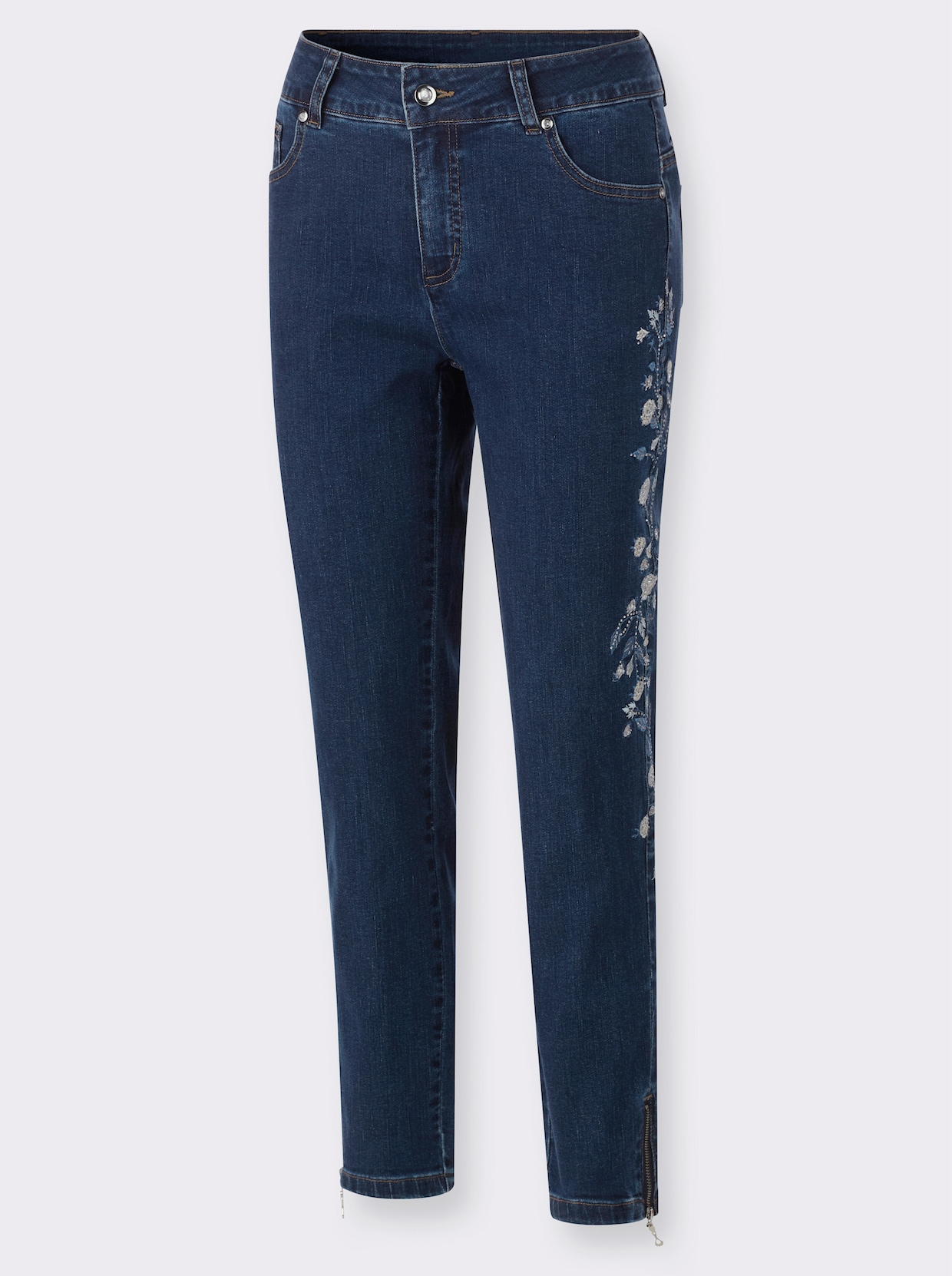 5-Pocket-Jeans - blue-stone-washed