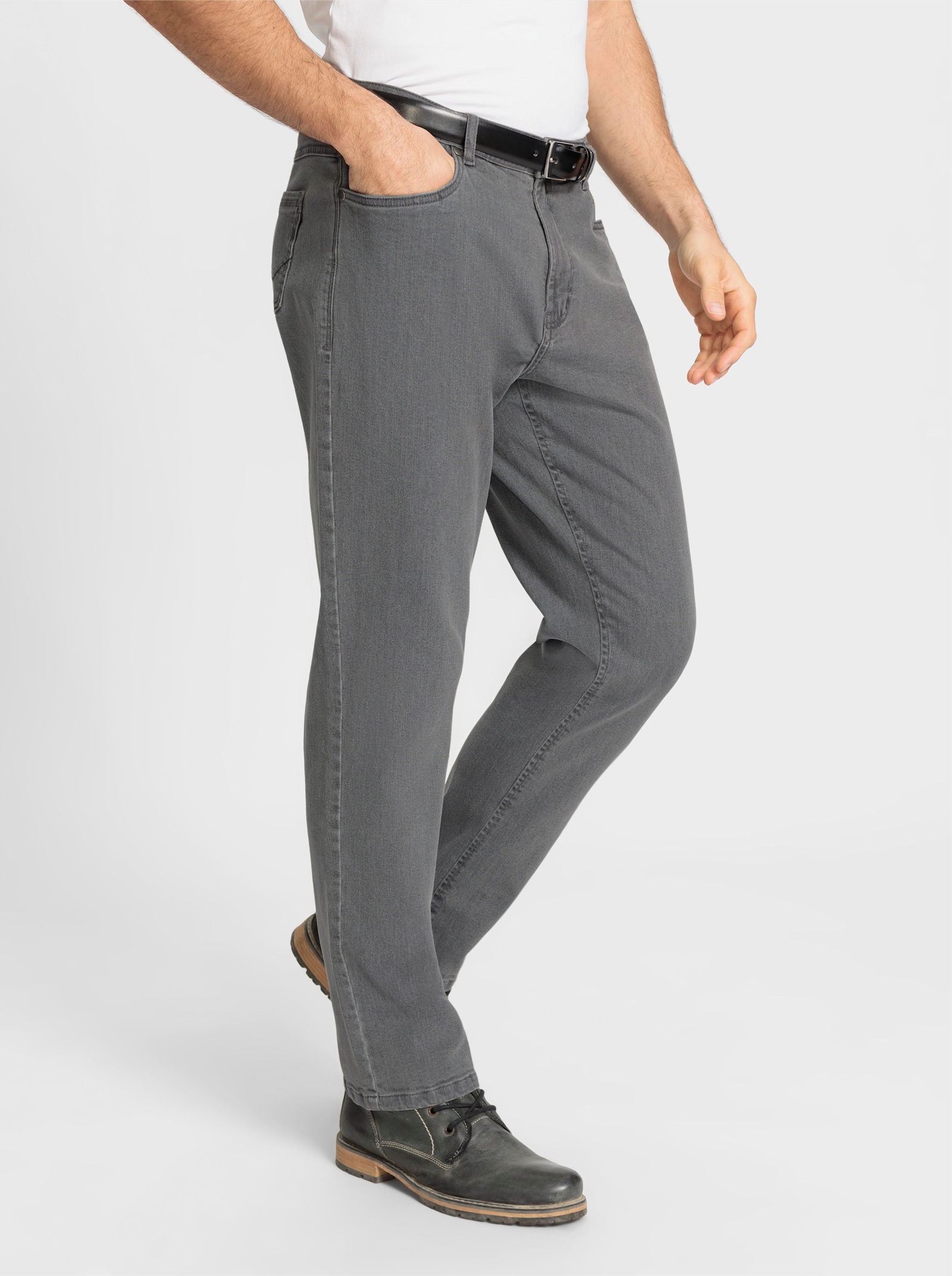 Marco Donati 5-Pocket-Jeans in Baumwoll-Stretch-Qualität - grey-denim