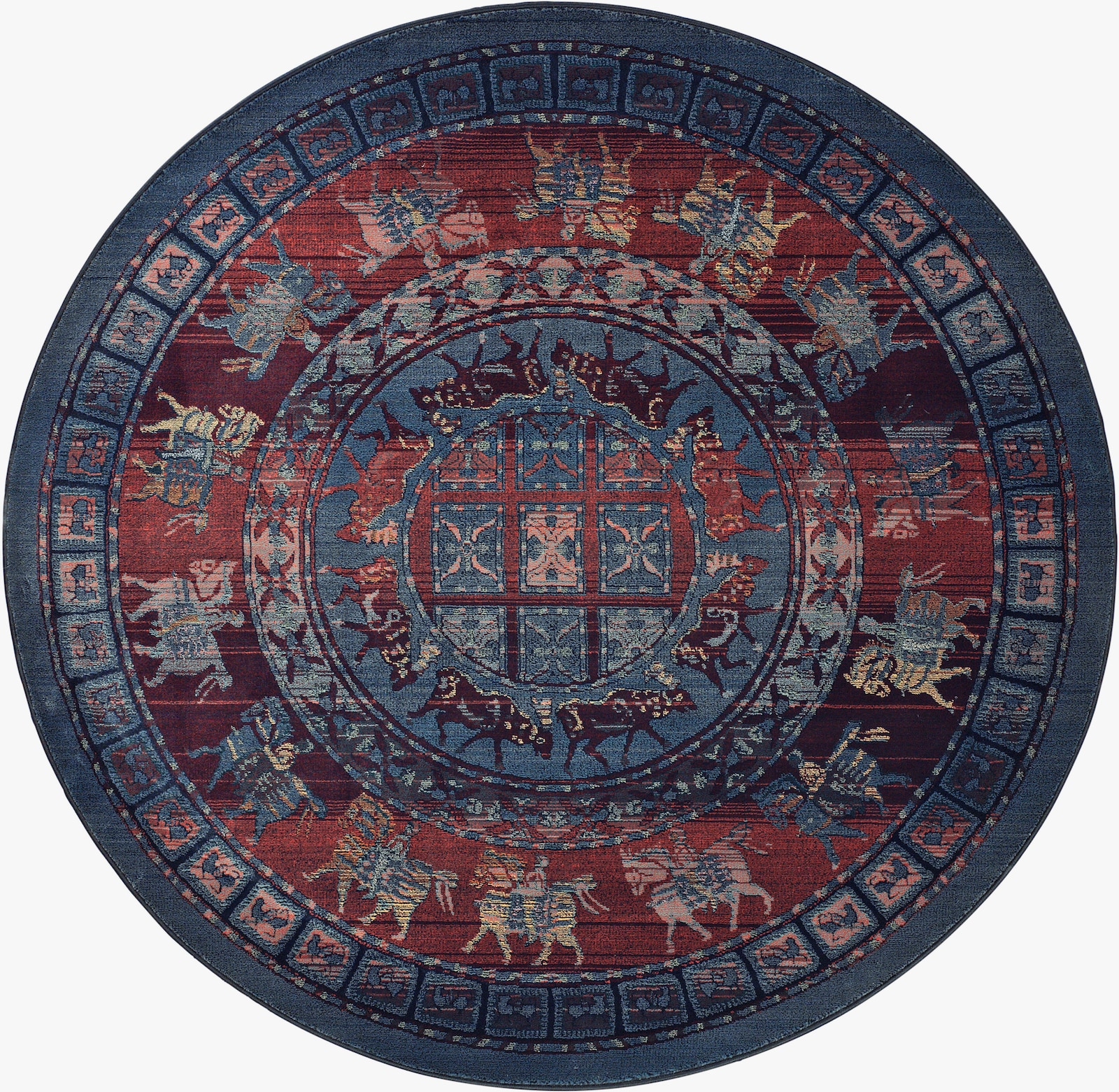 heine home Webteppich - bunt-blau