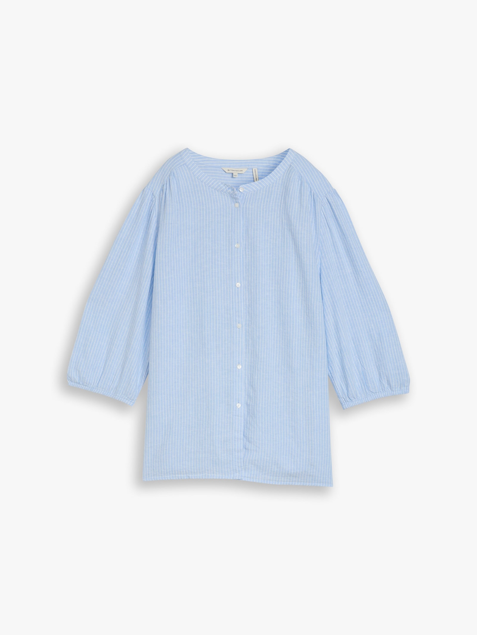 TOM TAILOR PLUS Schluppenbluse - fjord blue irregular stripe