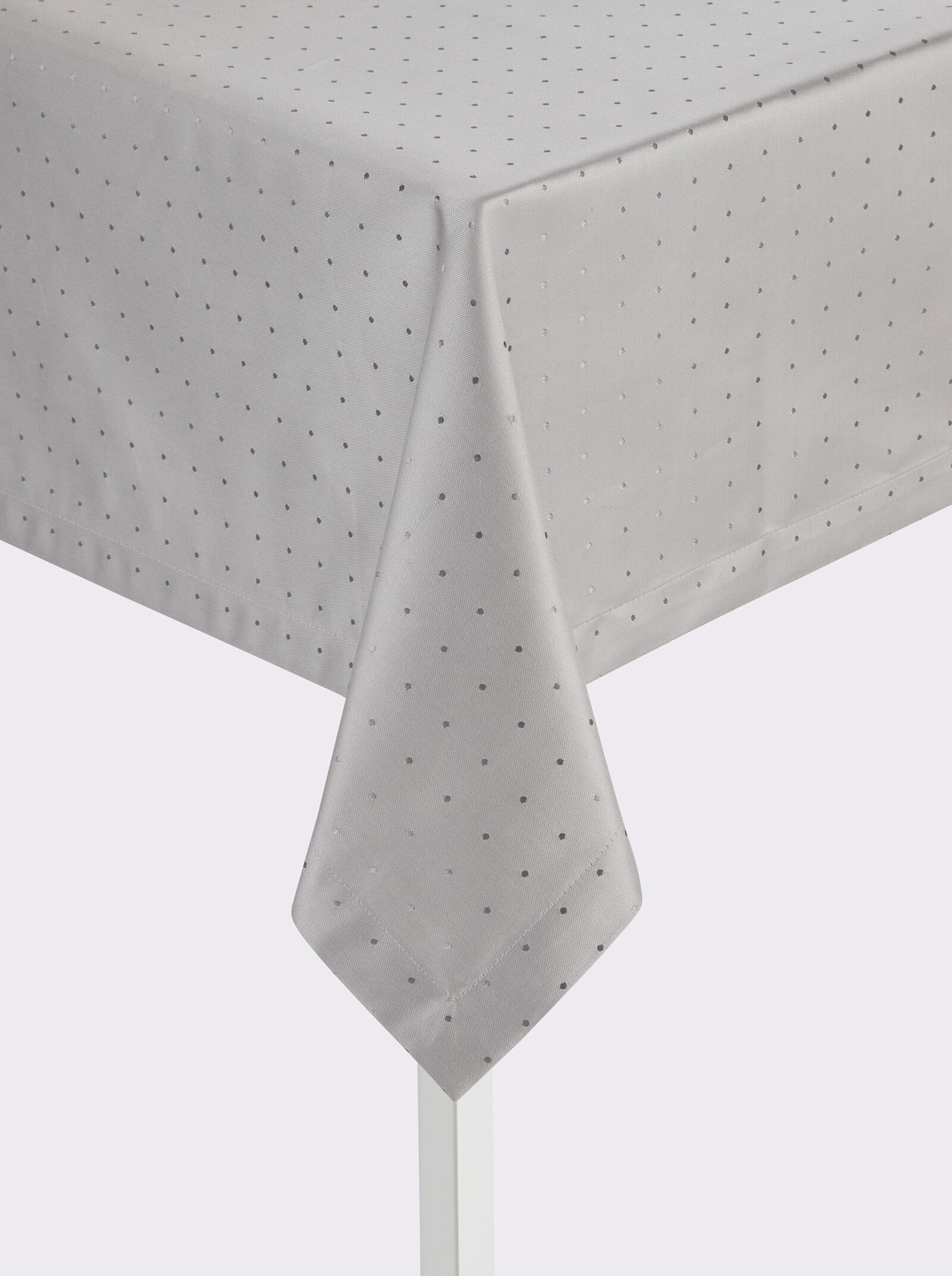 Curt Bauer Tischdecke - platinfarben