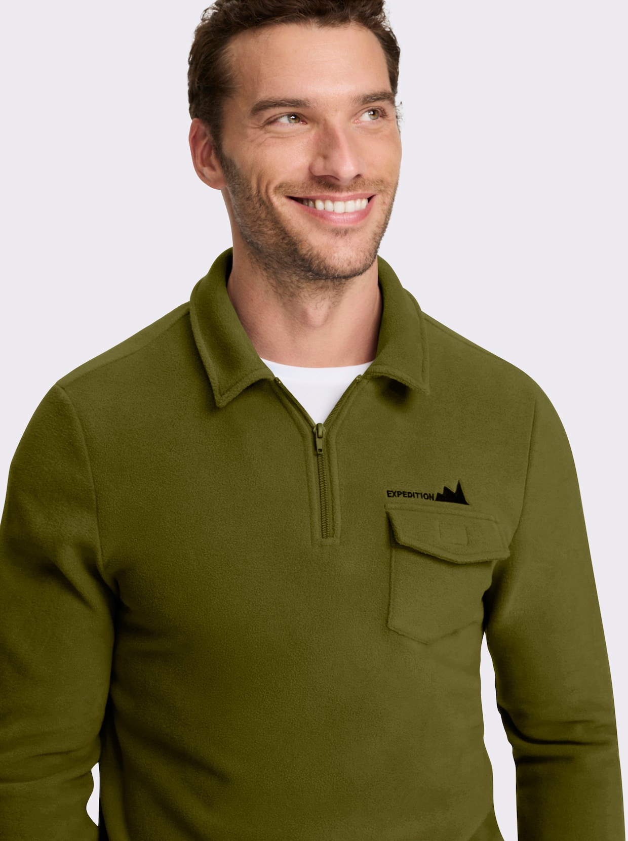 Catamaran Fleeceshirt - oliv