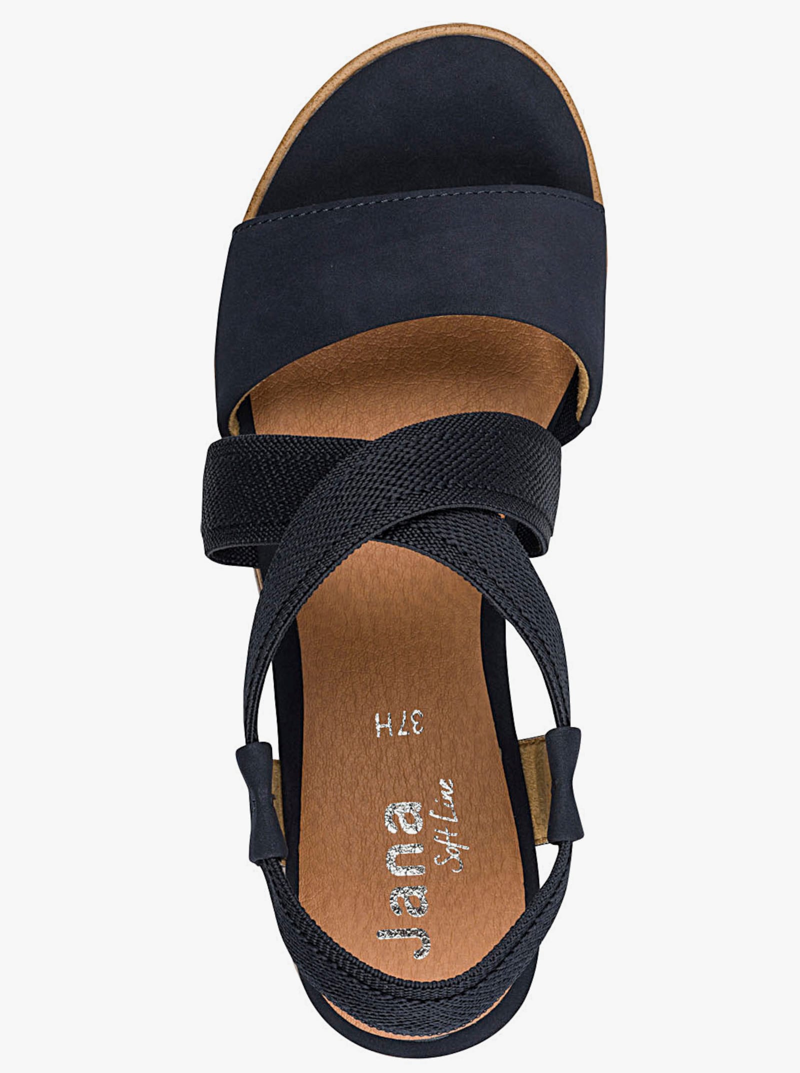 Jana Sandalette mit profilierter Sohle - nachtblau