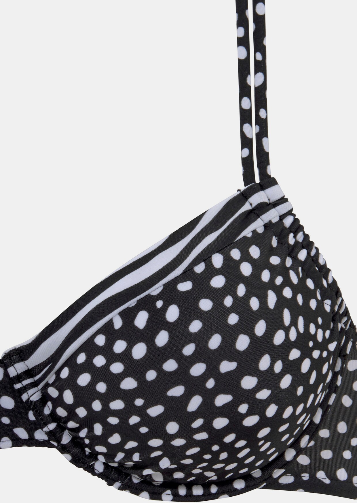 LASCANA Bügel-Bikini-Top - schwarz-weiß