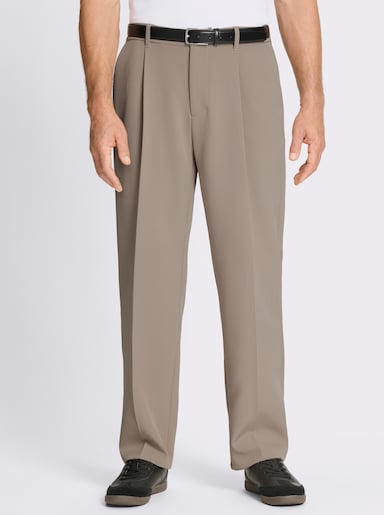 Marco Donati Hose mit Bundfalten - sesam