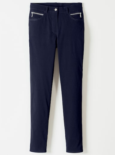 Stehmann Comfort line Stretch-Hose mit Zier-Taschen vorne - marine