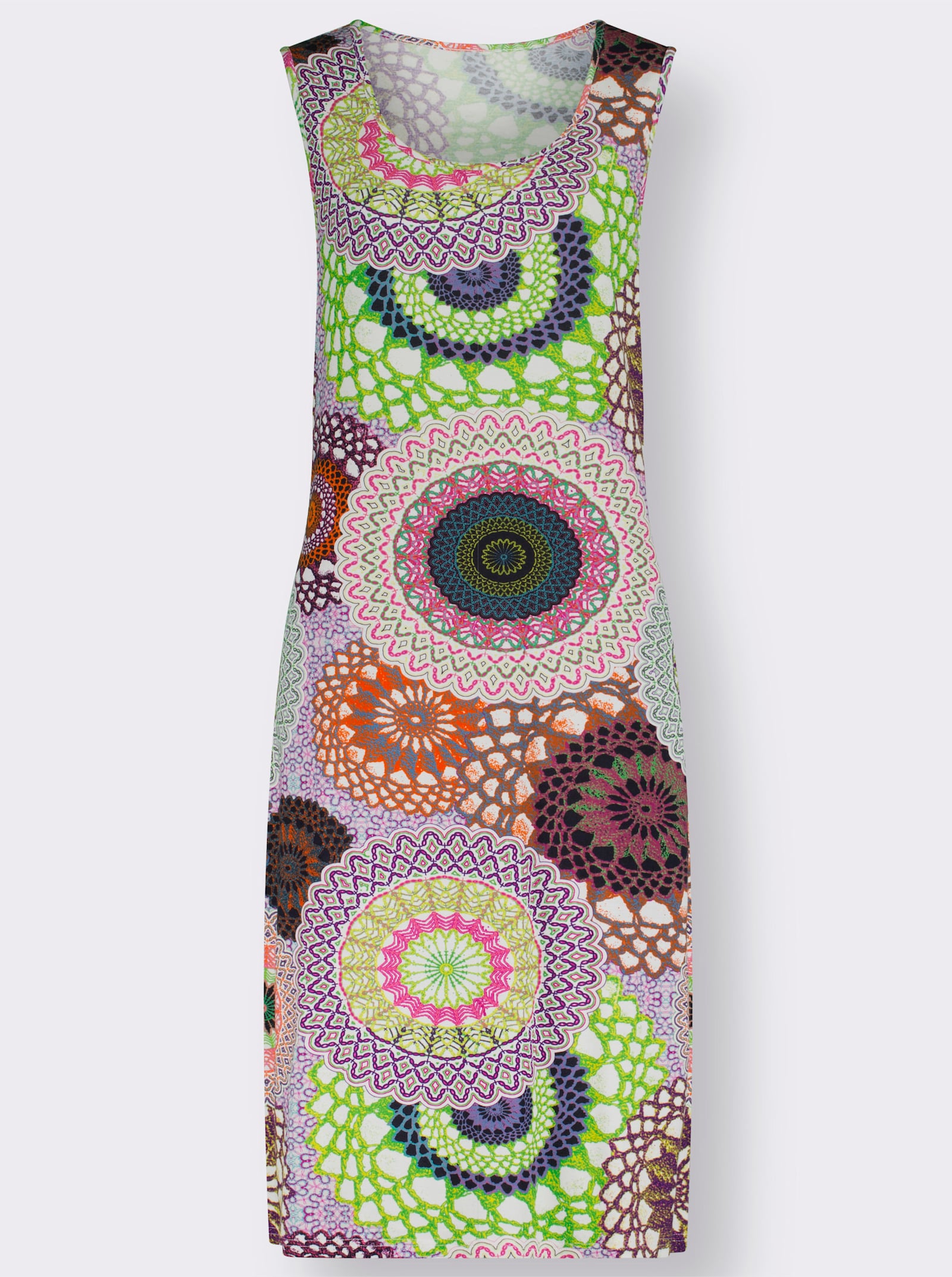 feel good Sommerkleid in Viskose-Qualität - bunt-bedruckt