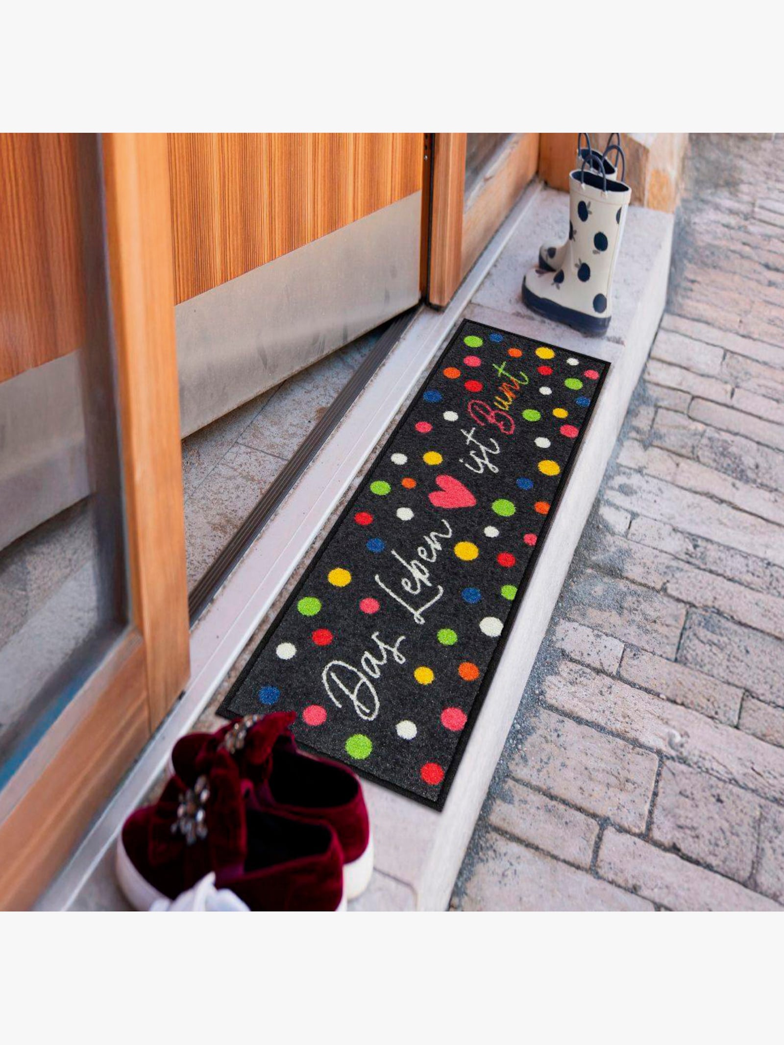 Salonloewe Fußmatte - schwarz-bunt