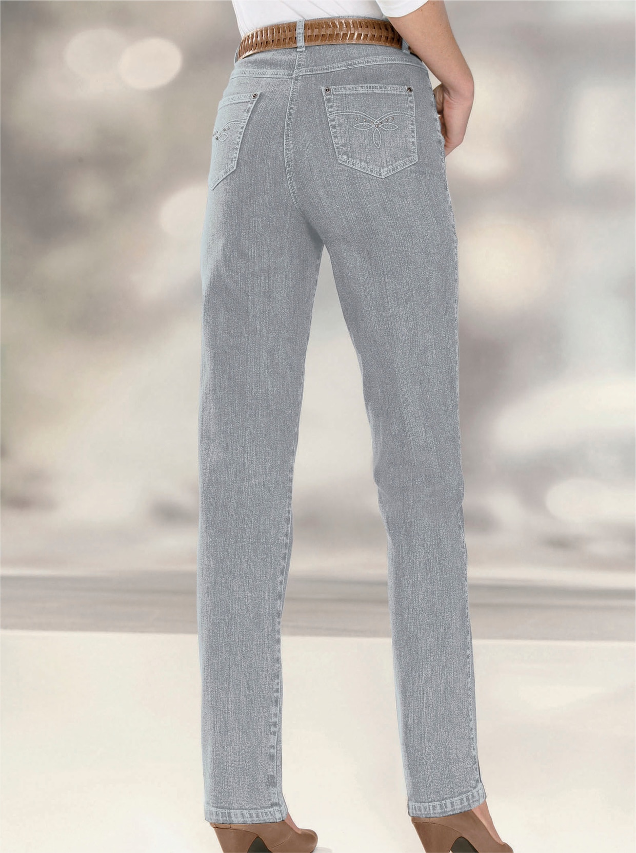 5-pocketjeans - grey-denim