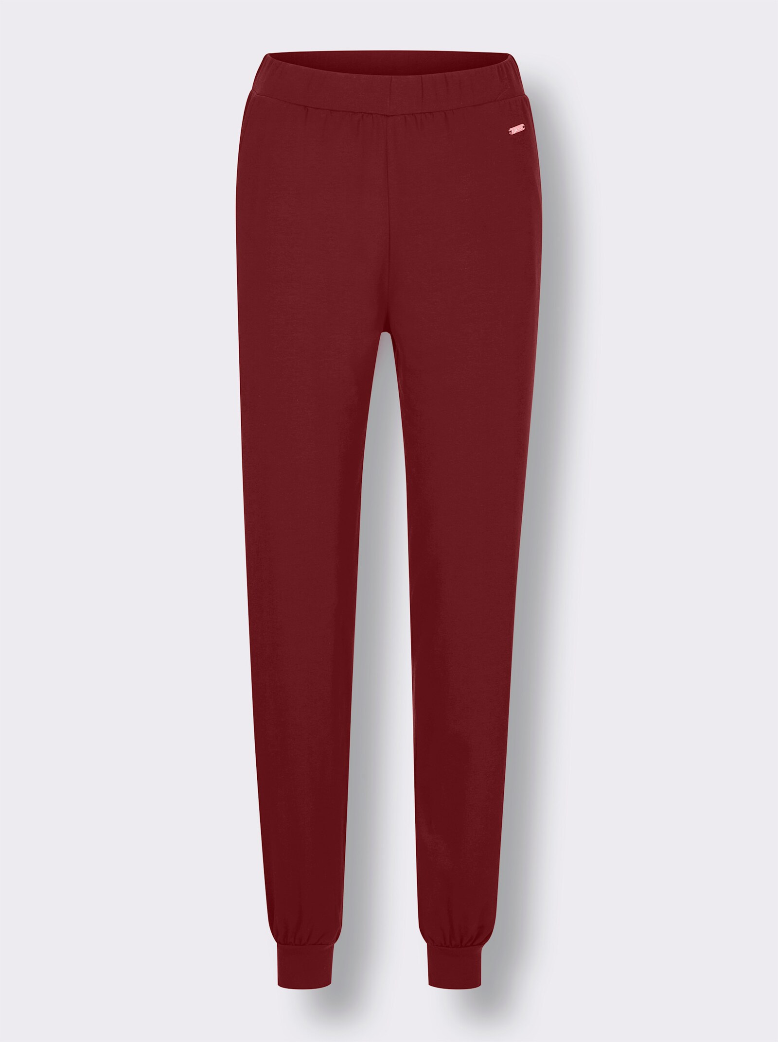 feel good Jogginghose aus Viskose-Mix - bordeaux