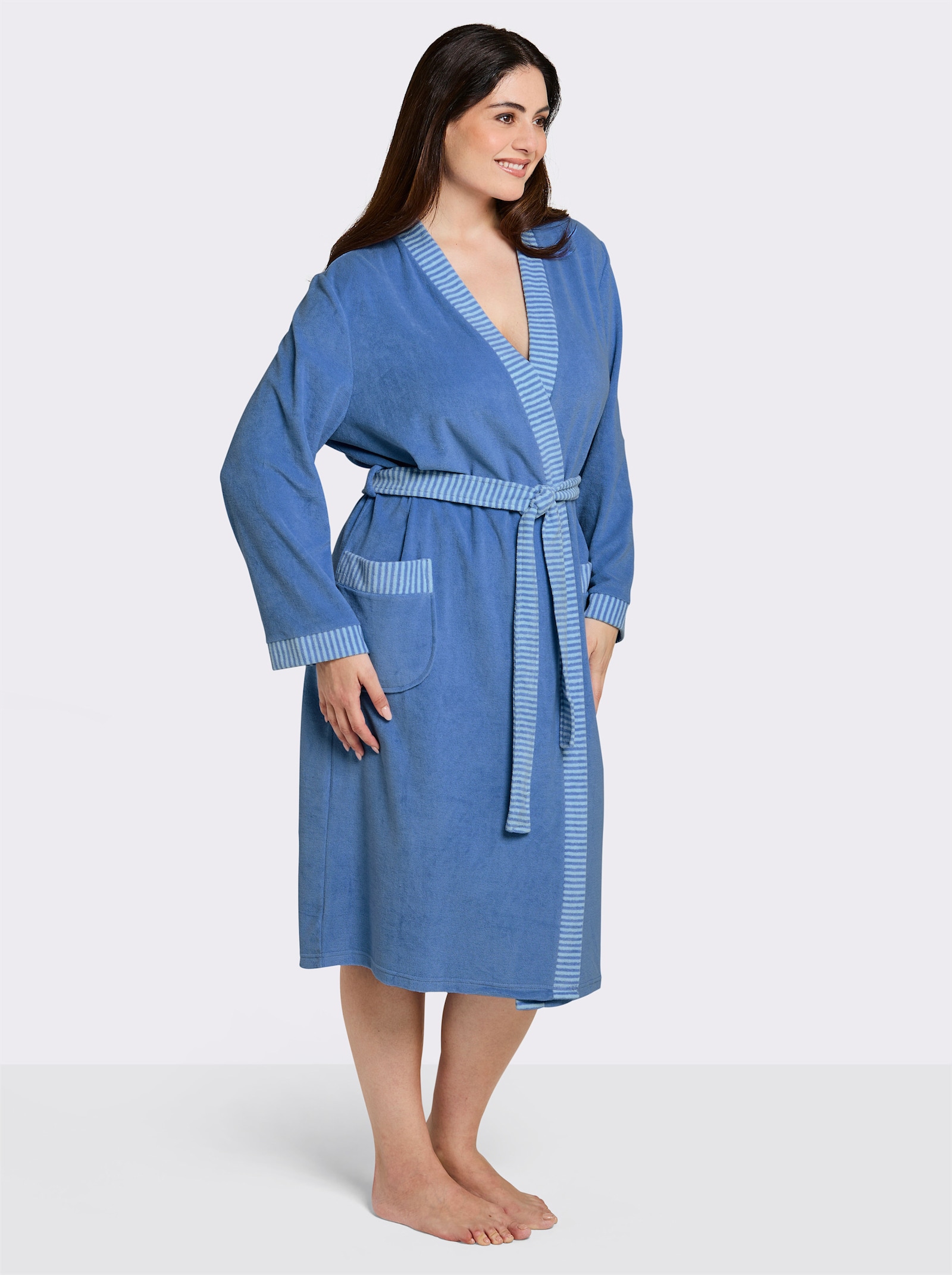 Comtessa Damenbademantel - blau