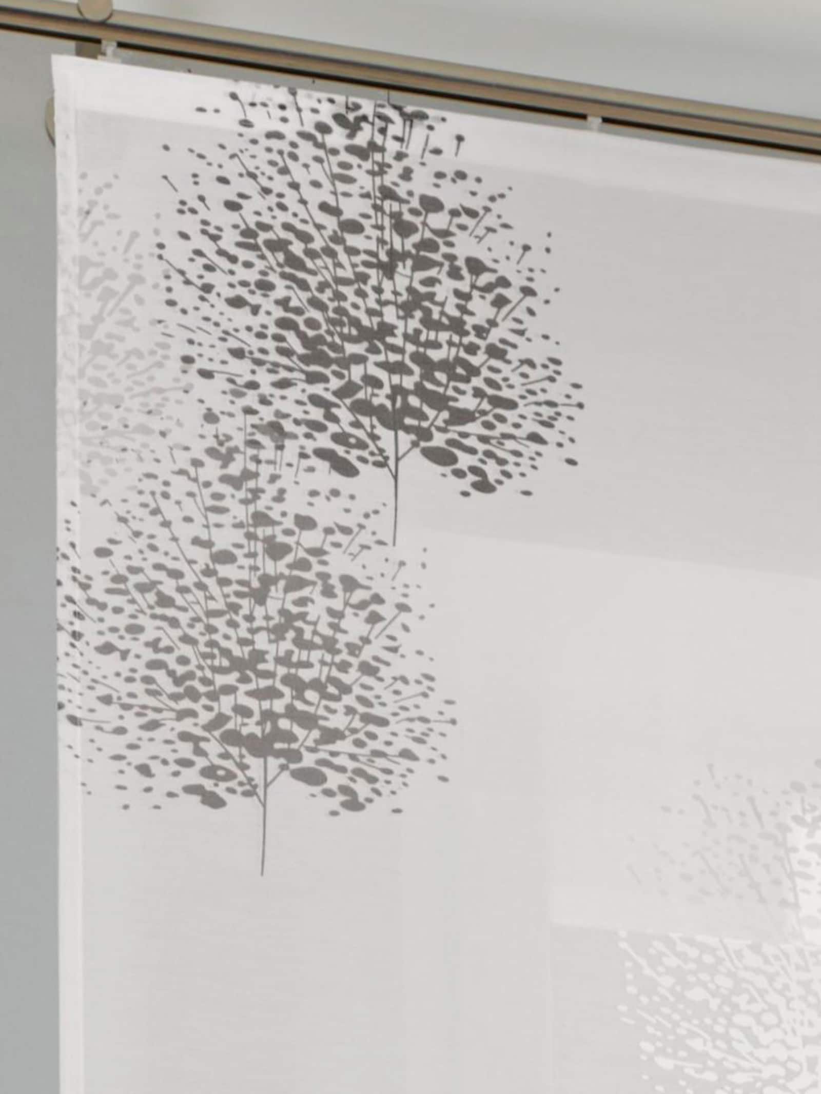 heine home Schiebevorhang - anthrazit-weiß