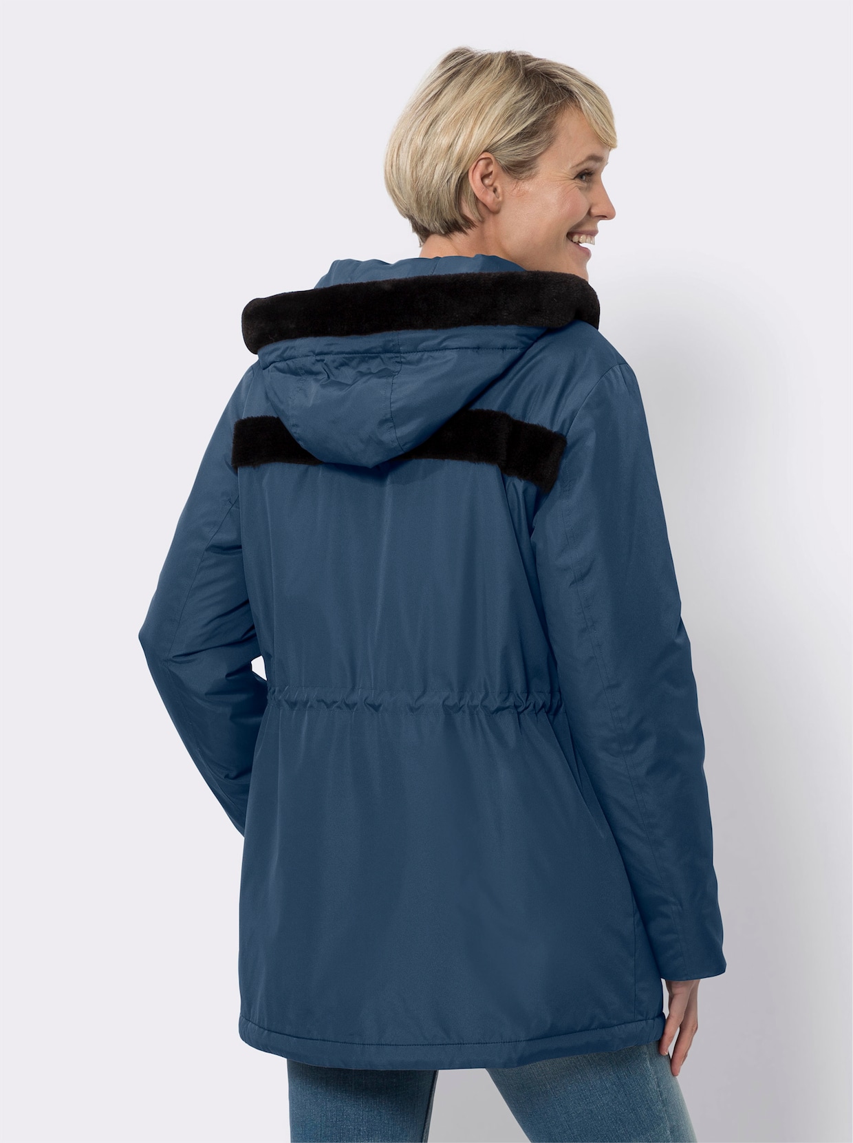 Jack met capuchon - donkerblauw