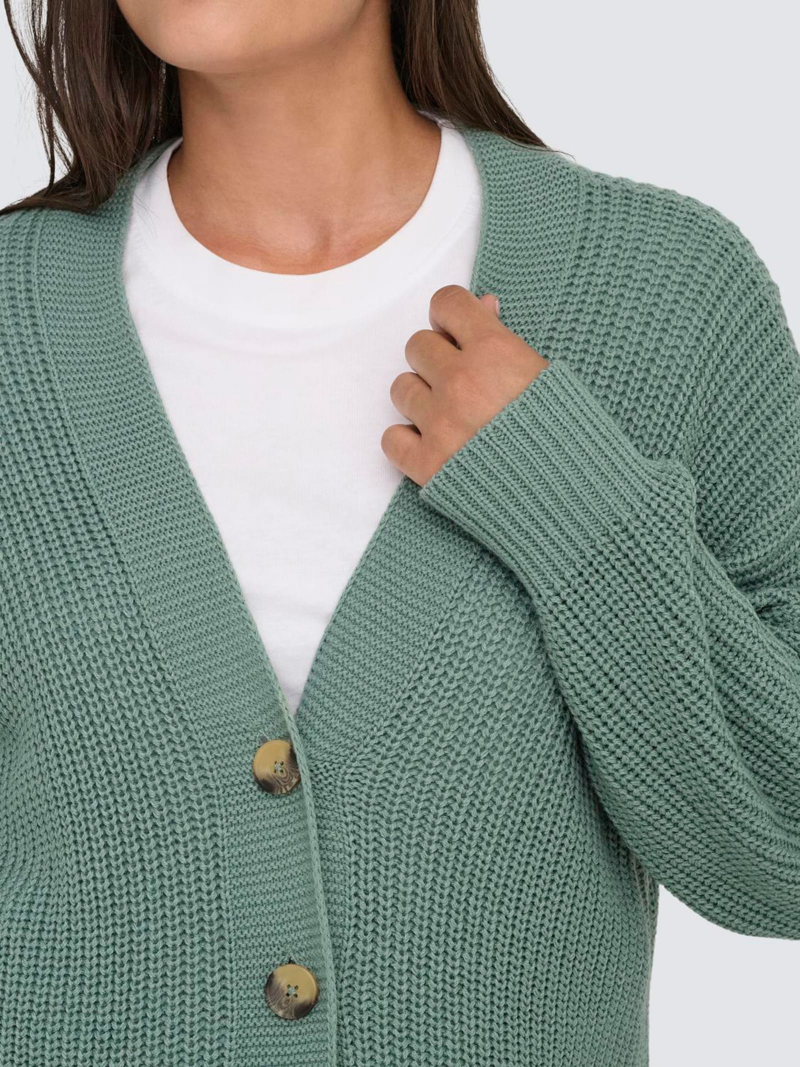 ONLY CARMAKOMA Strickjacke - chinois green