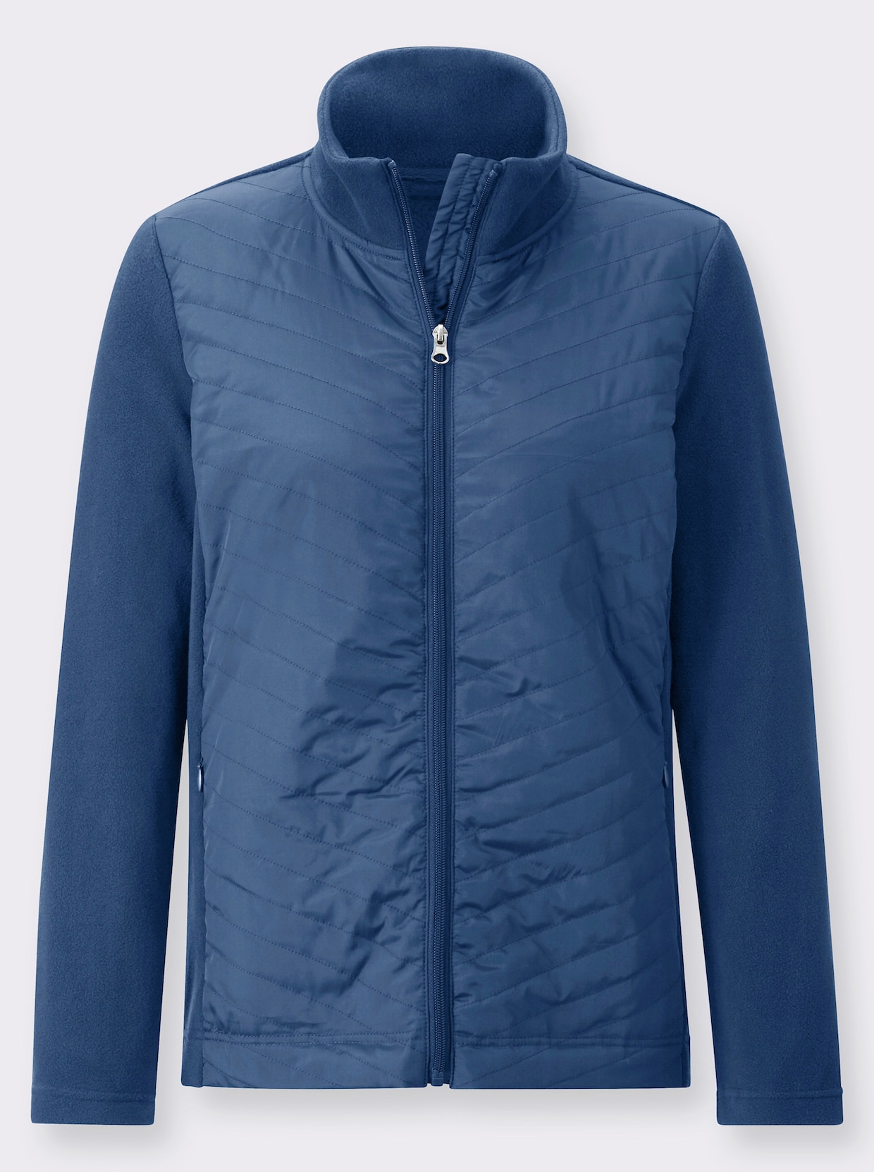 Fleece-Jacke - jeansblau