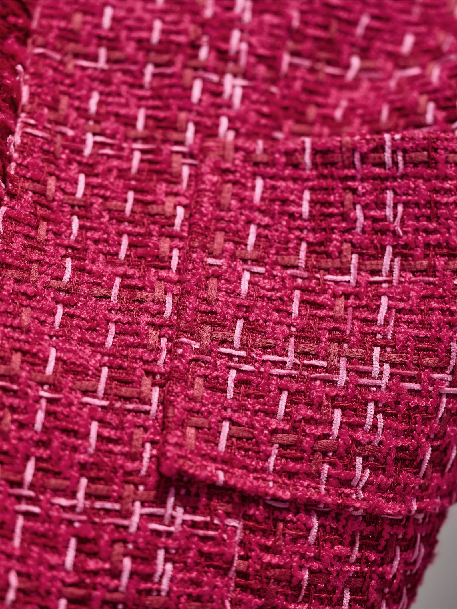 heine Blazer in Bouclé-Qualität - fuchsia-kirsche-meliert