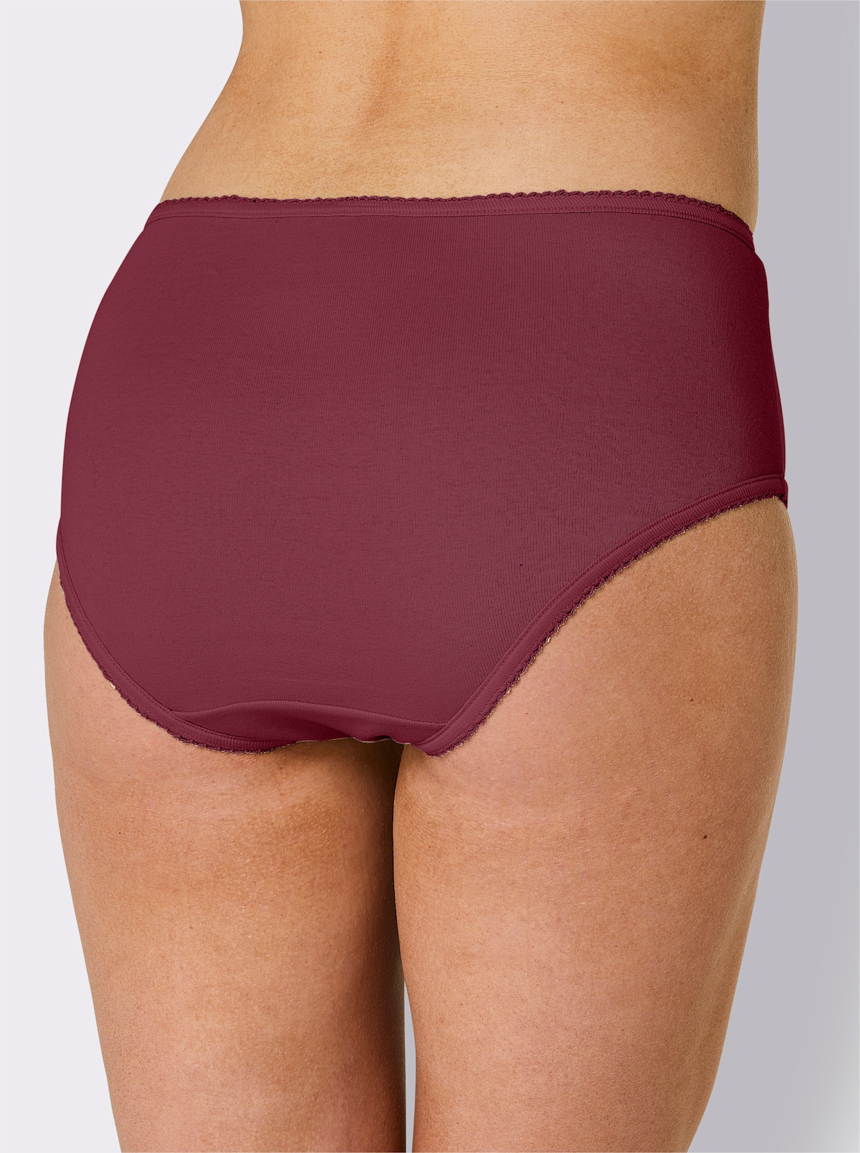 Hüftslip - steingrau + sand + bordeaux
