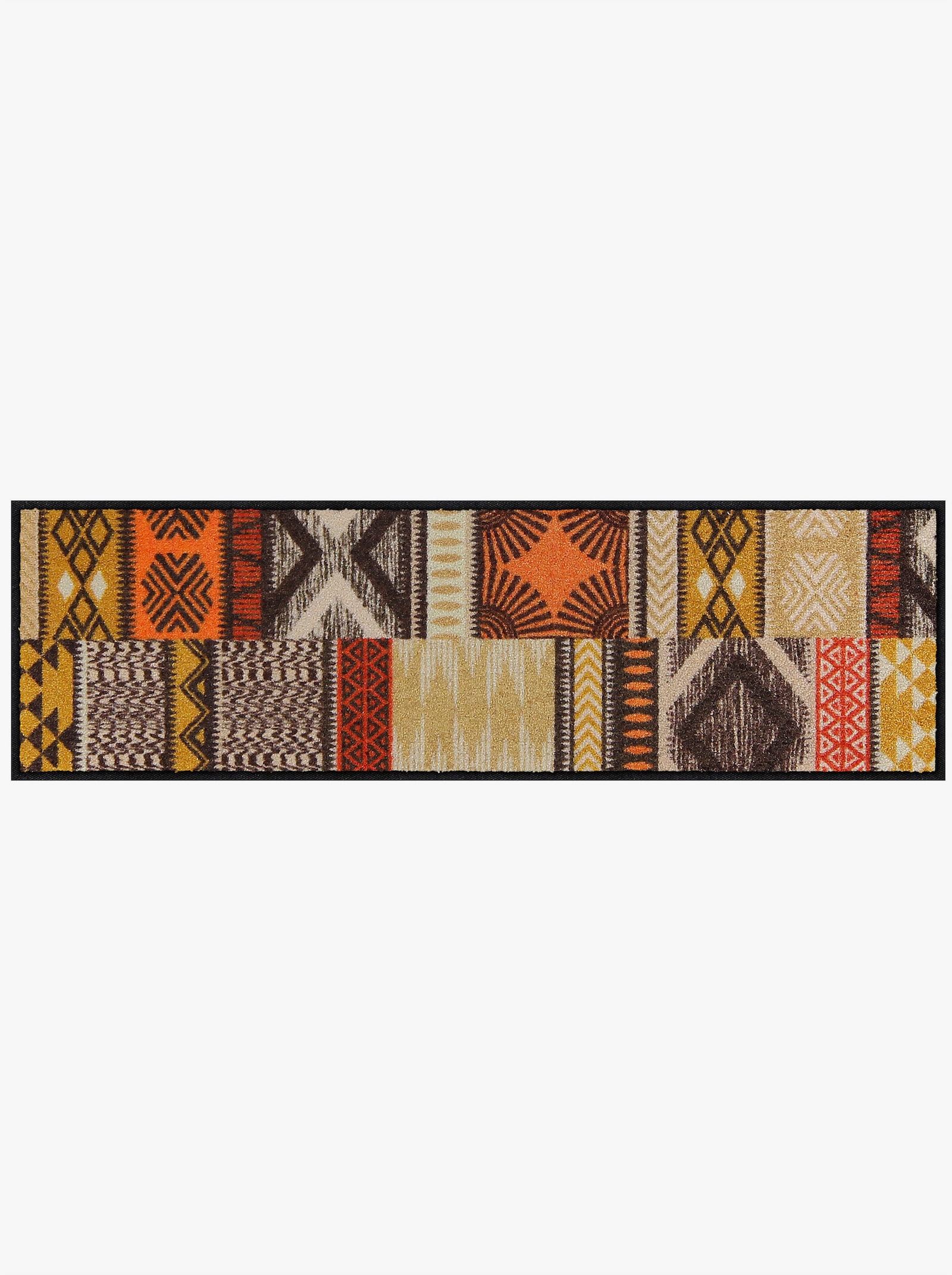 Salonloewe Fußmatte - terra-braun-gemustert