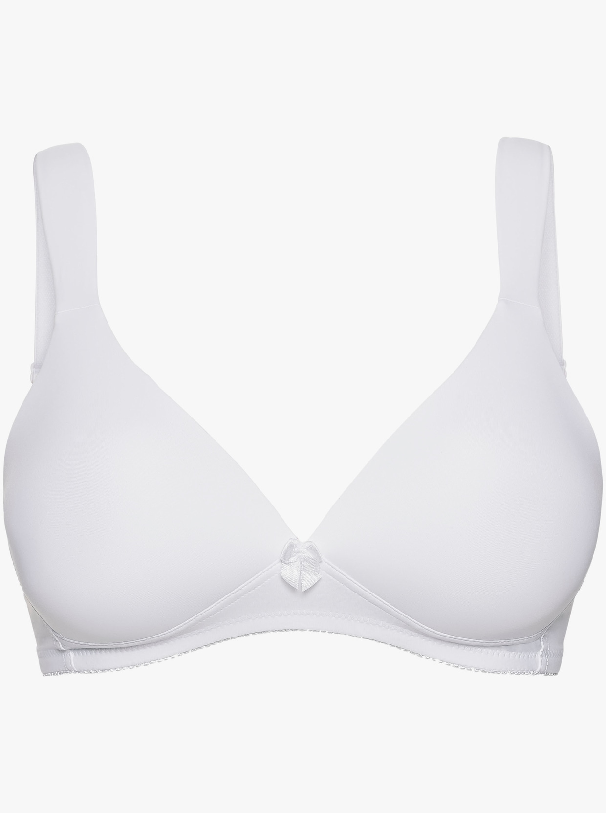 Naturana T-Shirt-BH ohne Bügel mit Komfortträgern - weiß