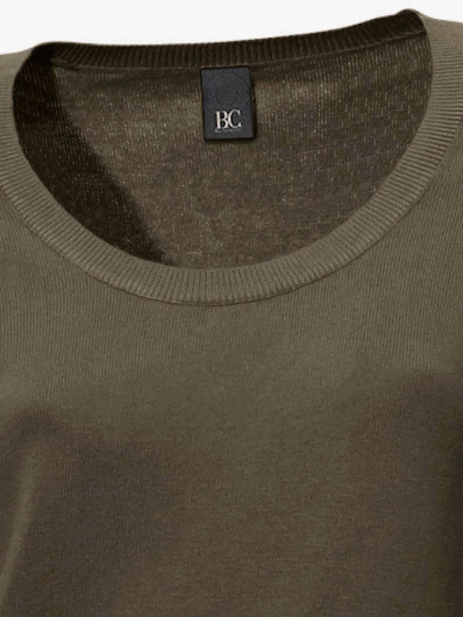 heine Rundhalspullover aus Feinstrick - oliv