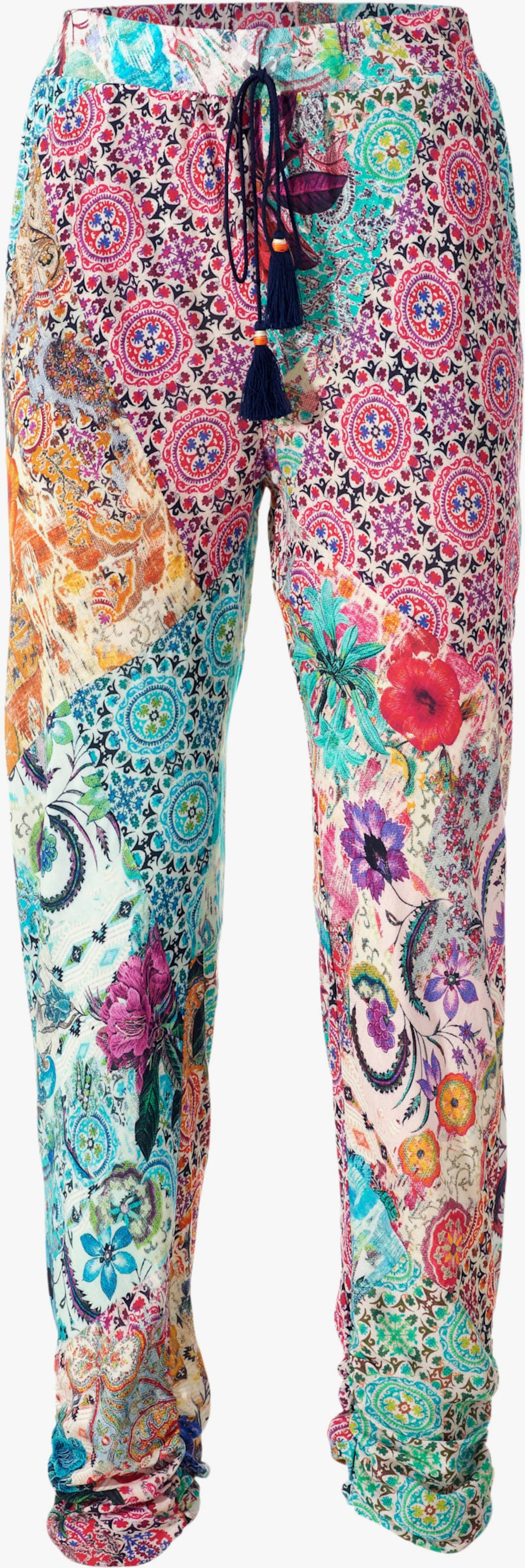 heine Bedrukte broek - bont