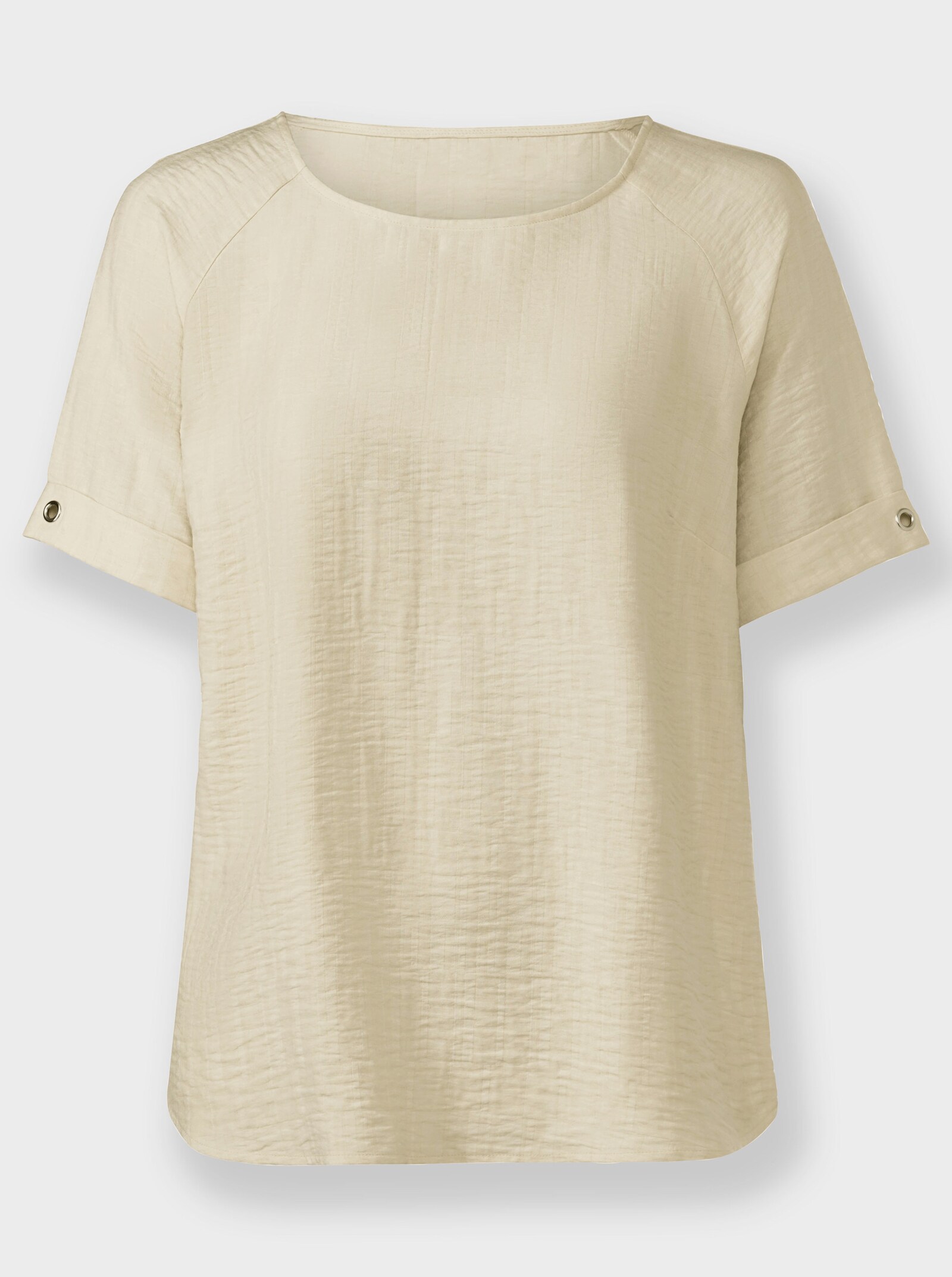 heine Schlupfbluse in Crinkle-Optik - sand