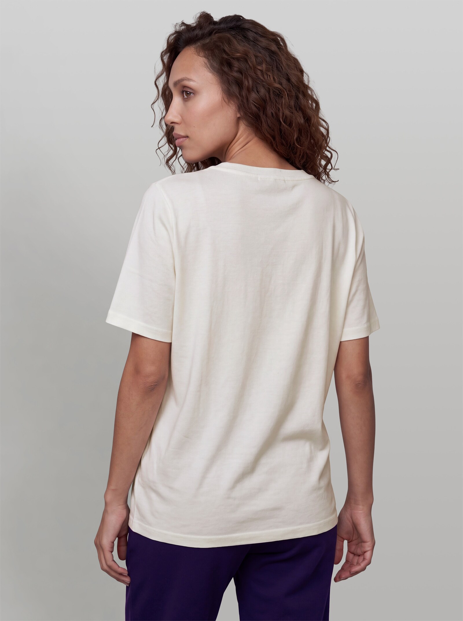 heine Shirt mit Bindeband - ecru