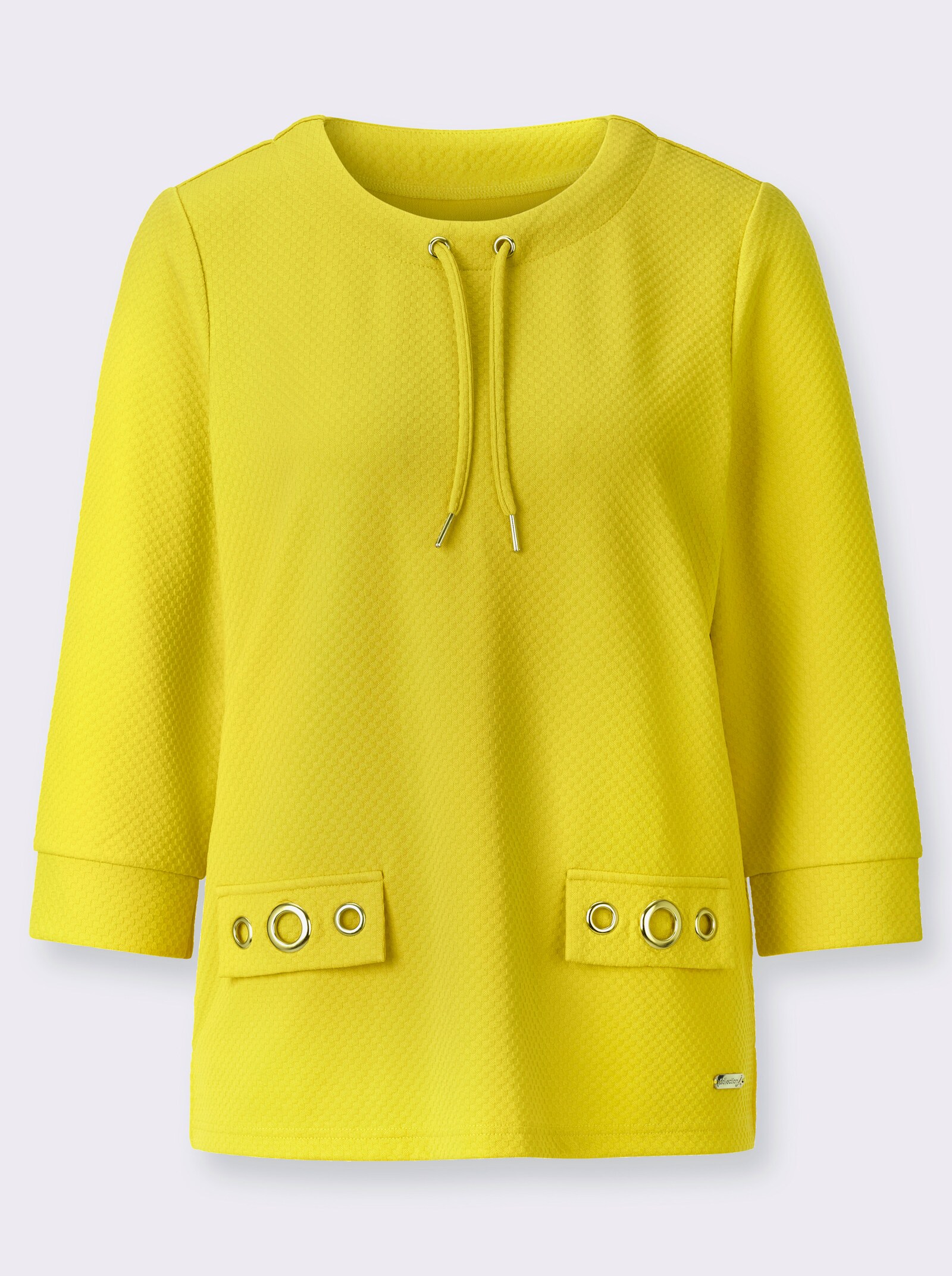 3/4-Arm-Shirt in pflegeleichter Qualität - limone