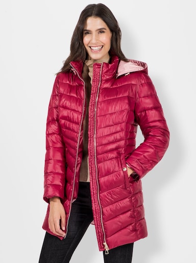 Steppjacke mit dezentem Glanz - himbeere