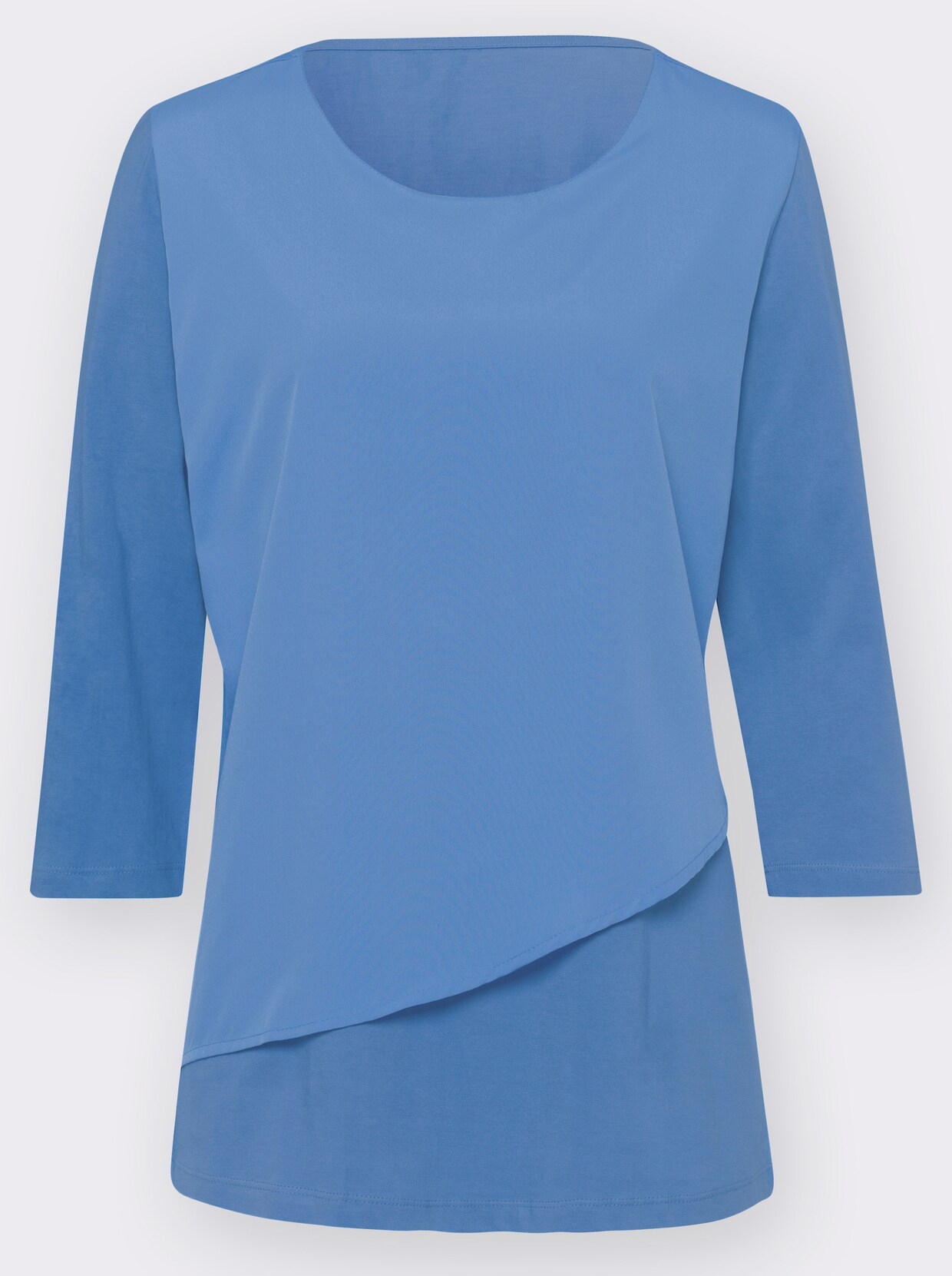 Shirt met 3/4-mouw - bleu