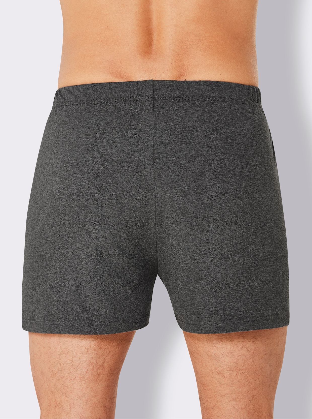 wäschepur men Boxershorts - antraciet/mint geruit + antraciet + lichtgrijs