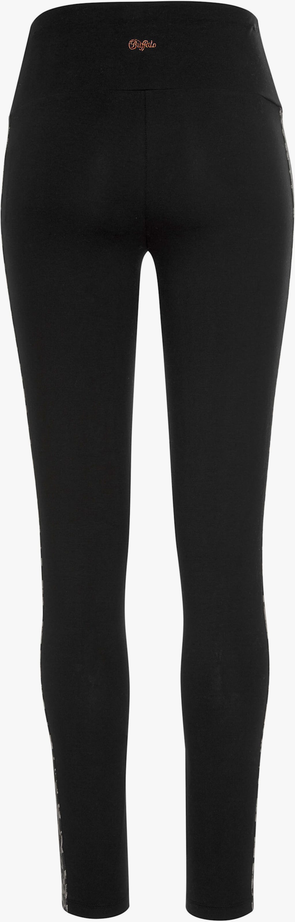 Buffalo Legging - zwart gedessineerd