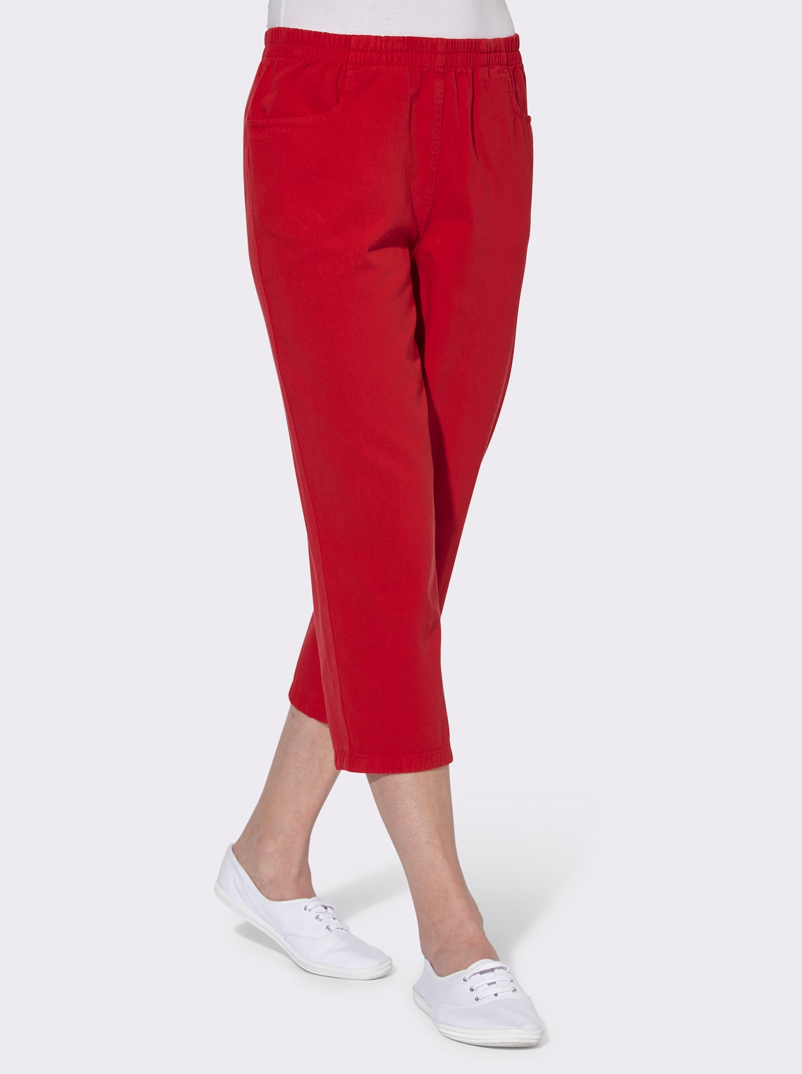 Caprihose in TREVIRA-Qualität - rot