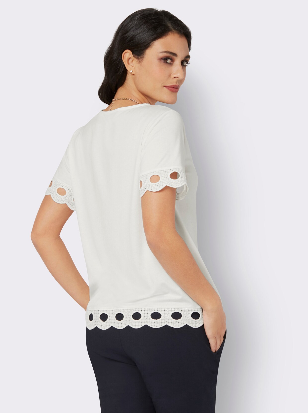 Shirt met korte mouwen - ecru