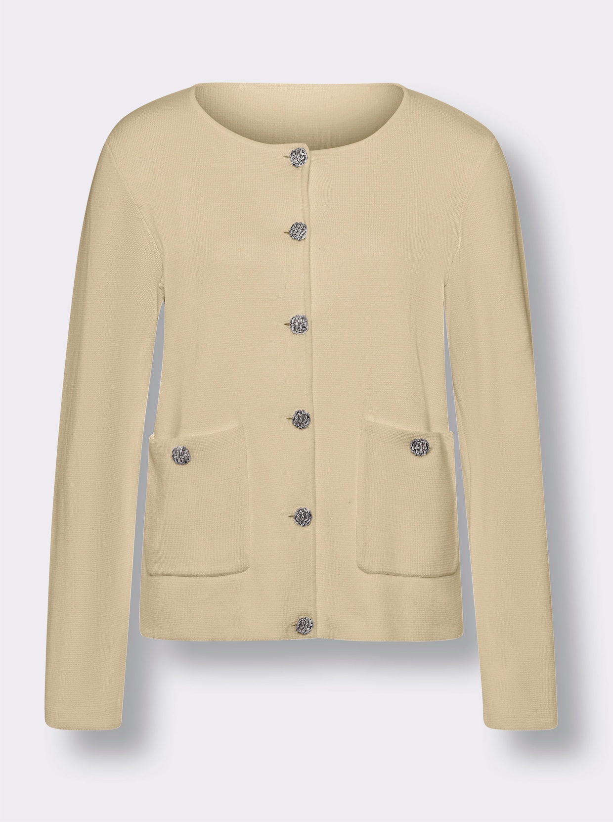 heine Veste en tricot fin - sable