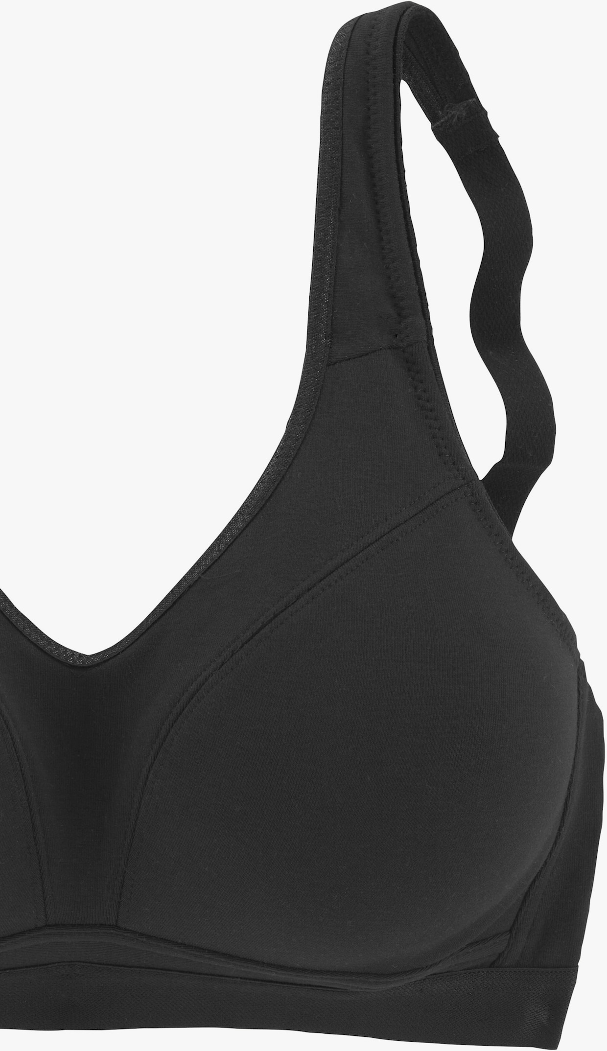 petite fleur Soutien-gorge doux - blanc + noir