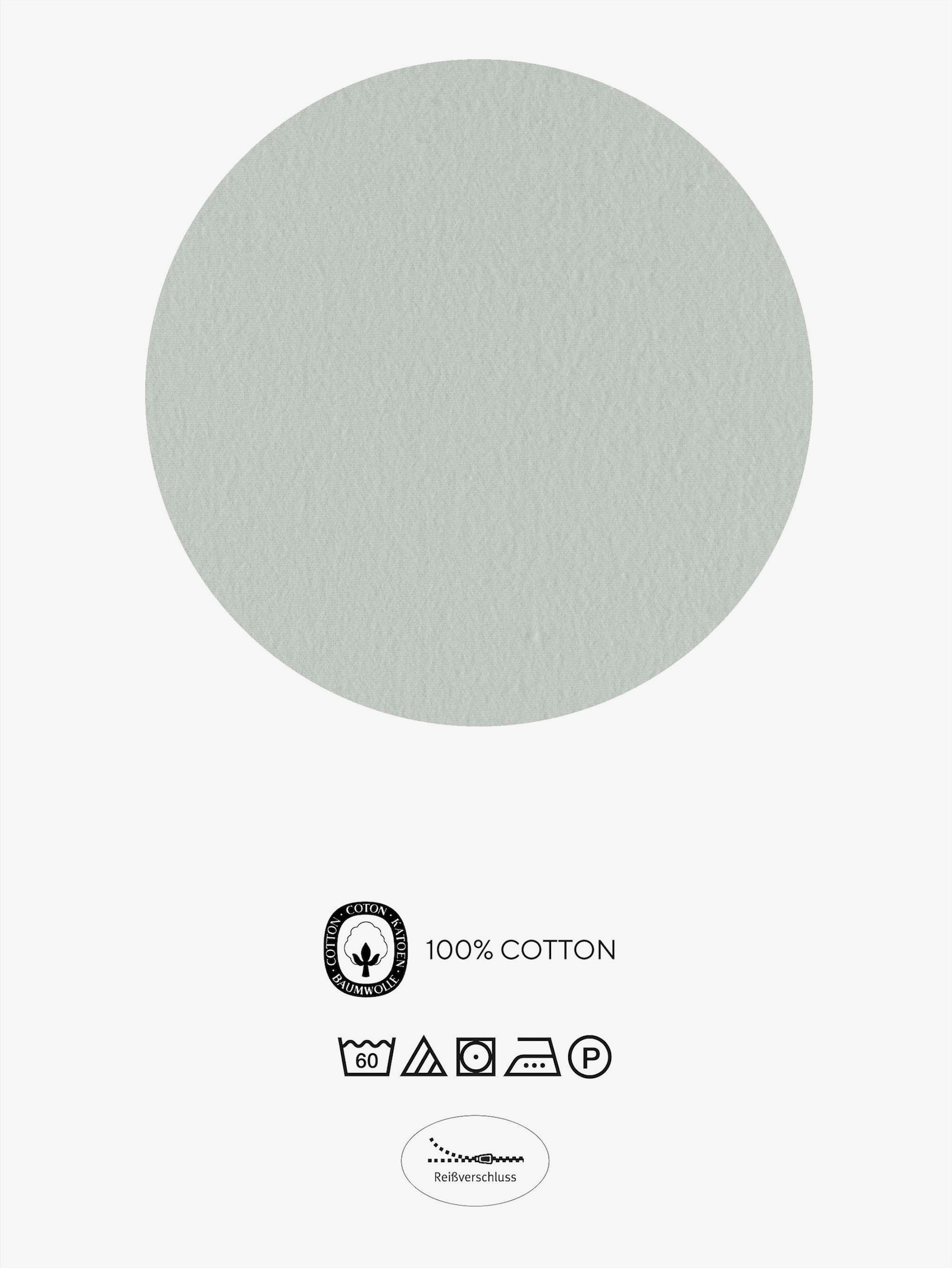 Biberna Bettwäsche - grün-bedruckt