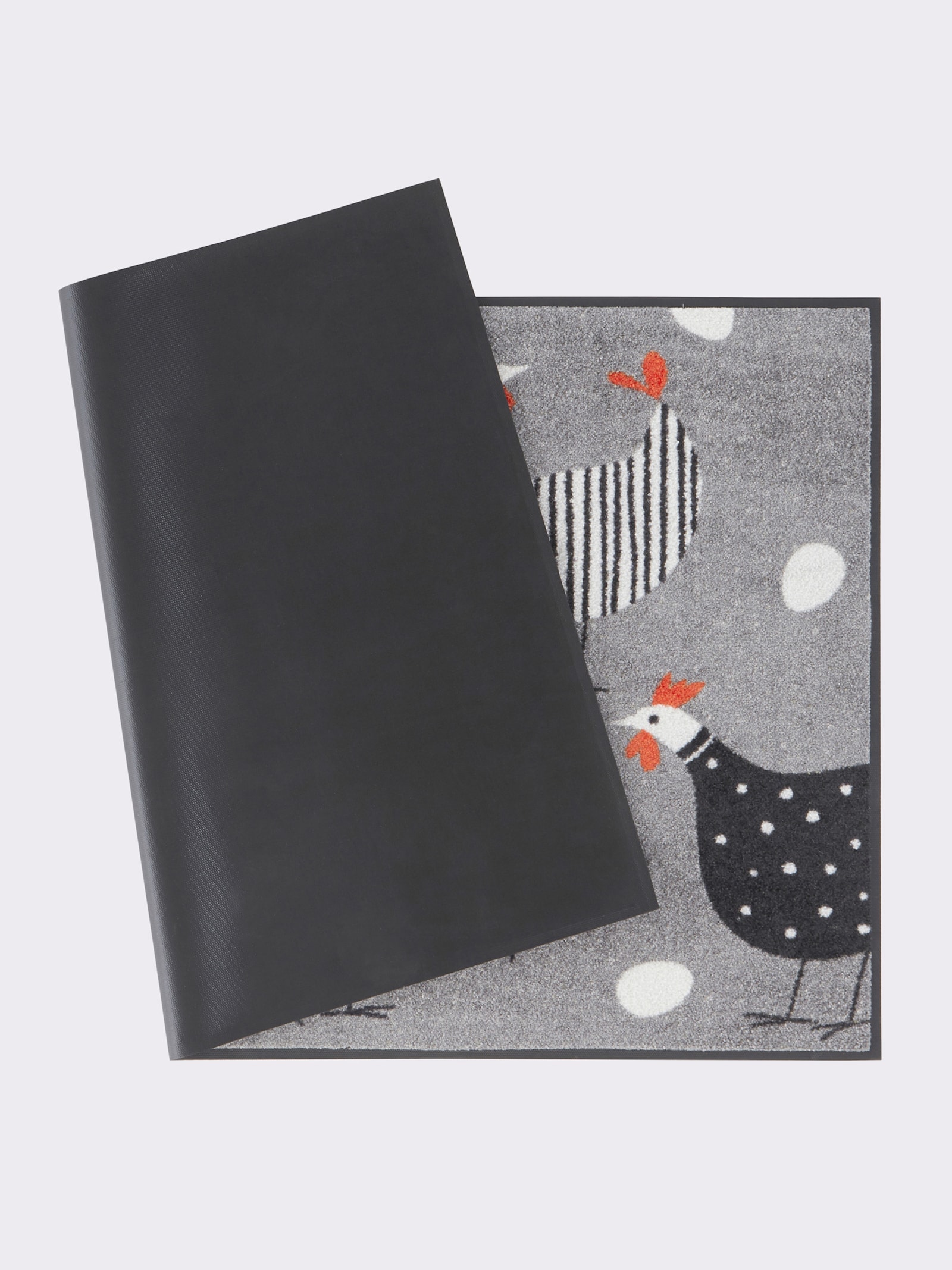 wash+dry by Kleen-Tex Fußmatte - grau-weiß-gemustert