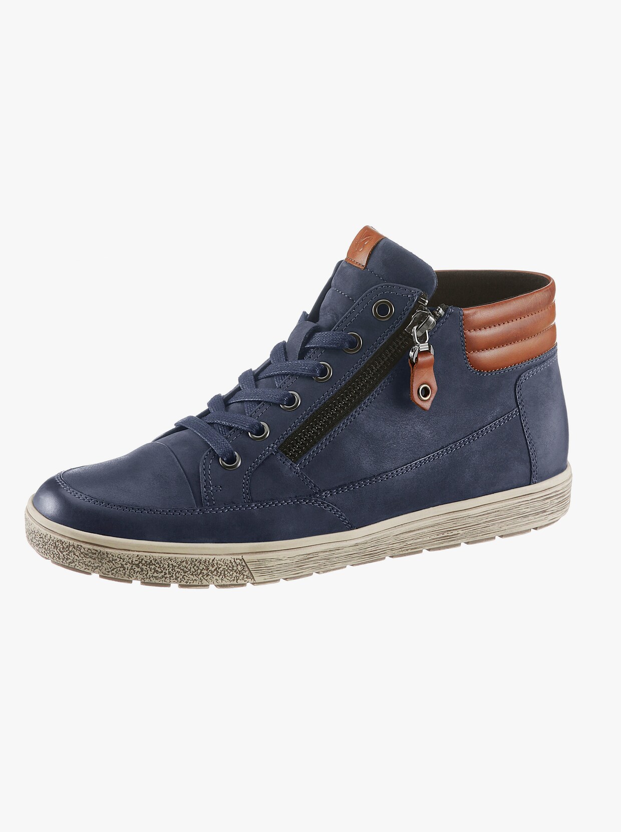 Caprice Schnürstiefelette - jeansblau
