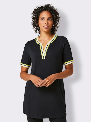 CREATION L PREMIUM Modal-Longshirt - schwarz