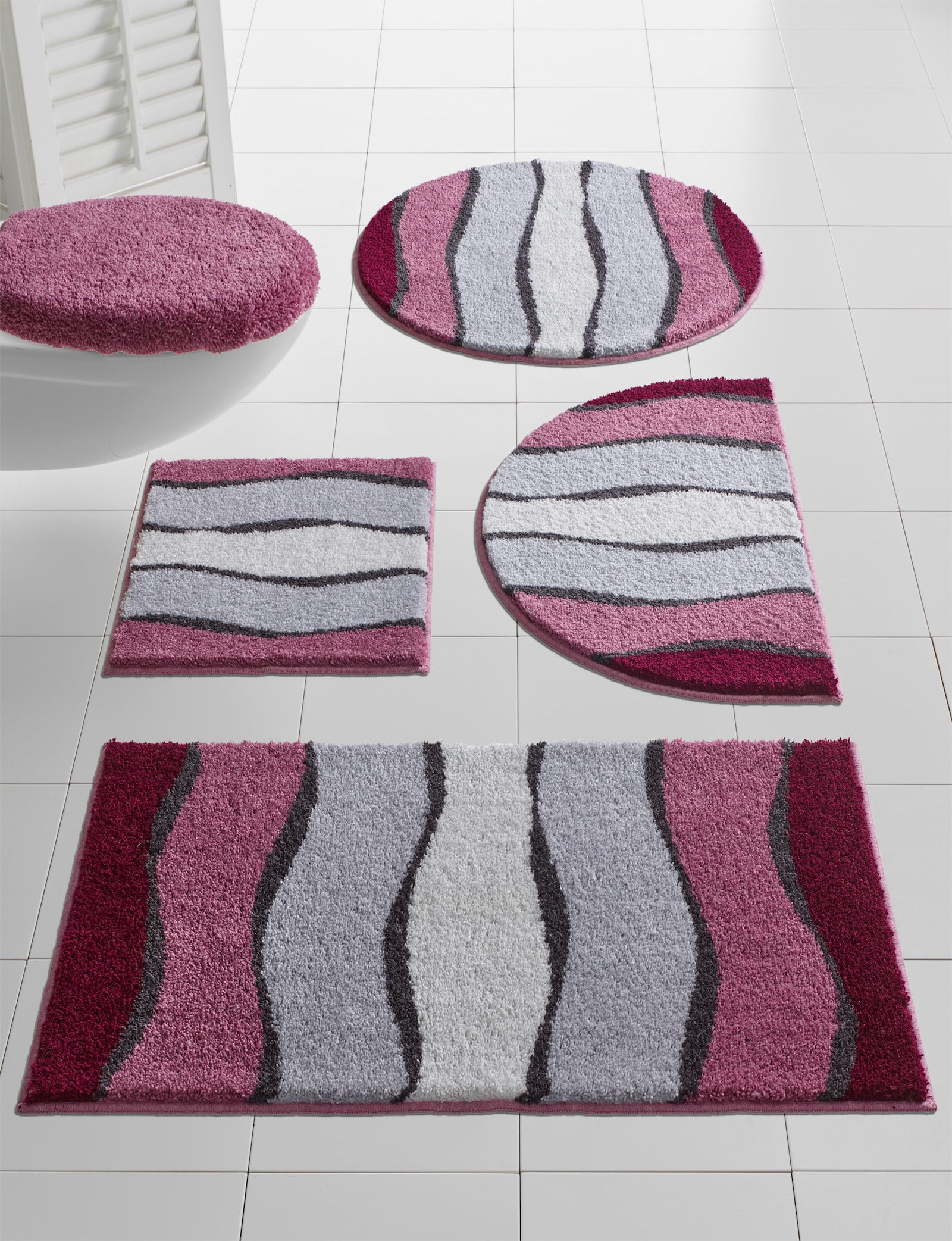 Grund Tapis de bain - mûre-gris