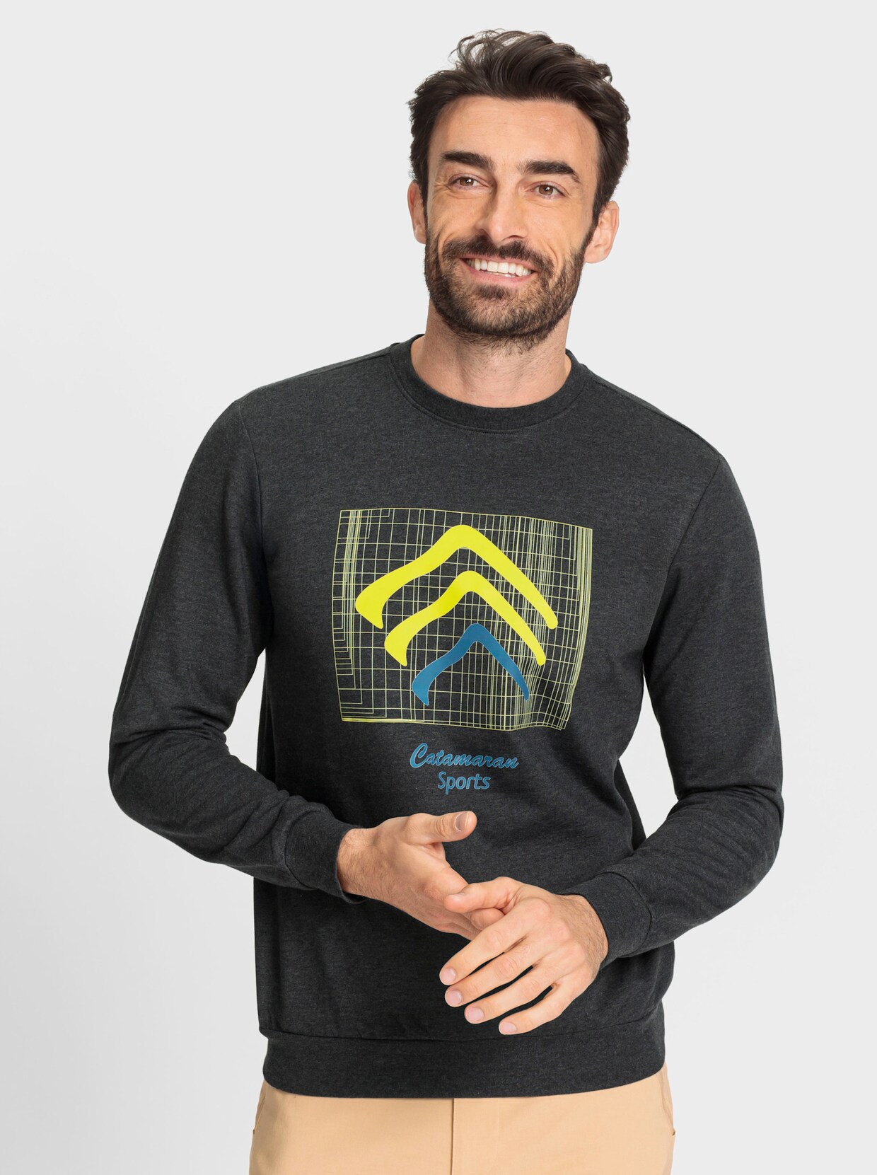 Catamaran Sports Sweatshirt - grafiet gemêleerd