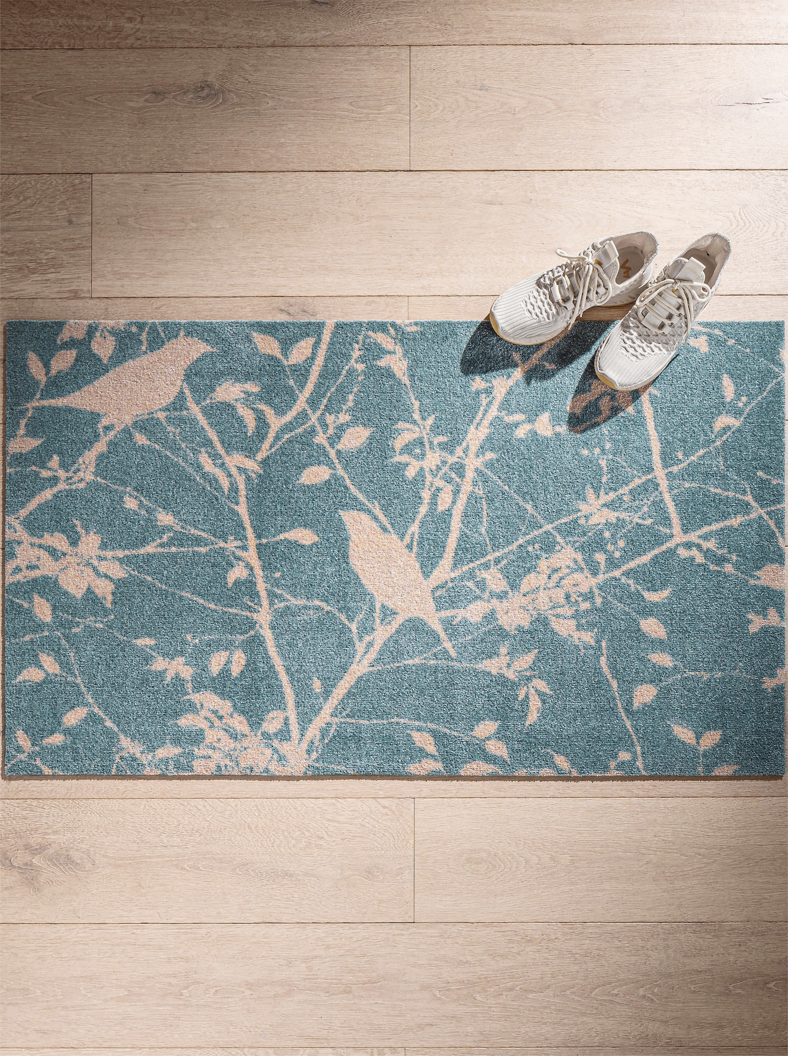 wash+dry by Kleen-Tex Fussmatte - blau-ecru