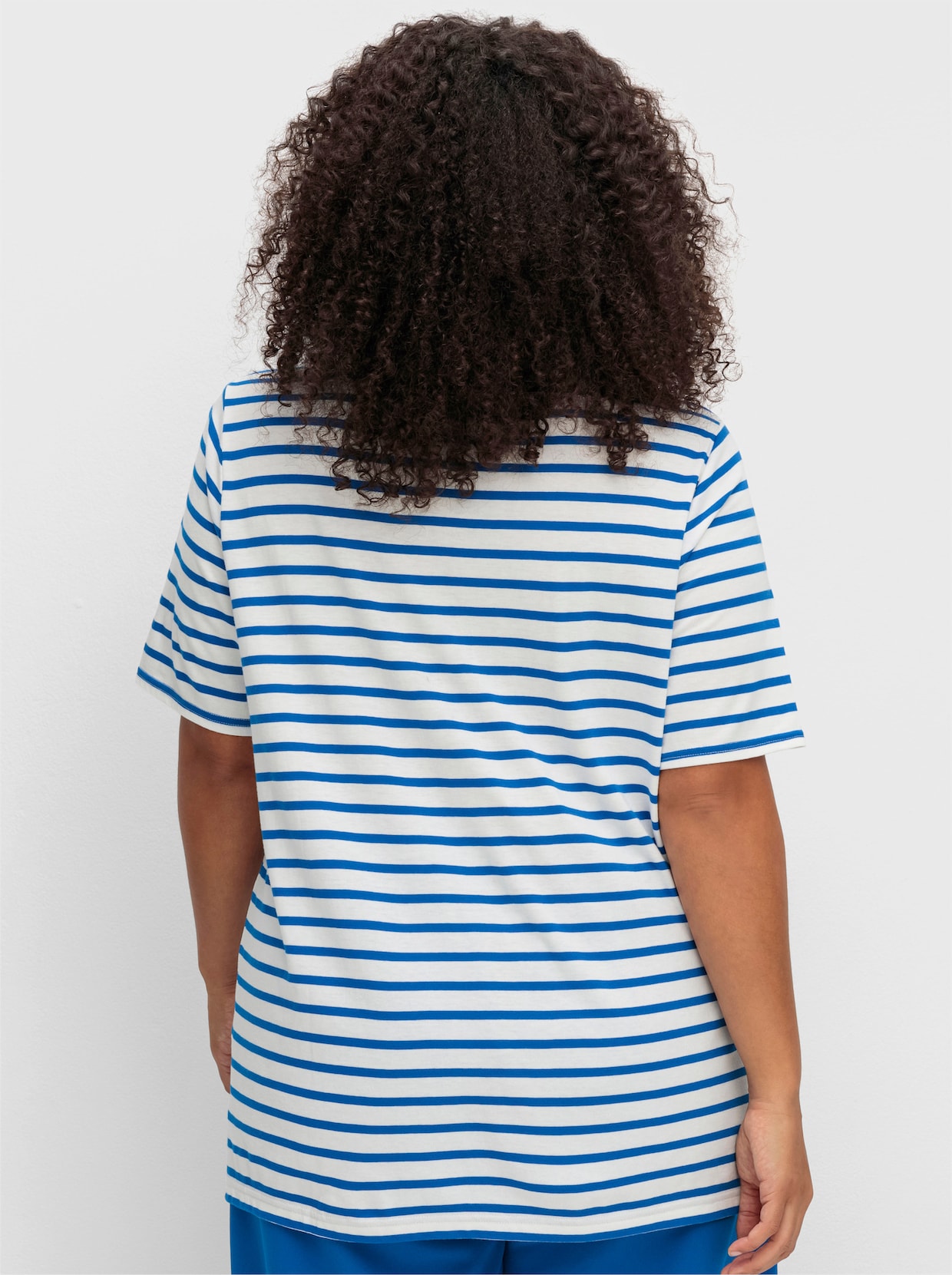 sheego Rundhalsshirt - ecru-gestreift